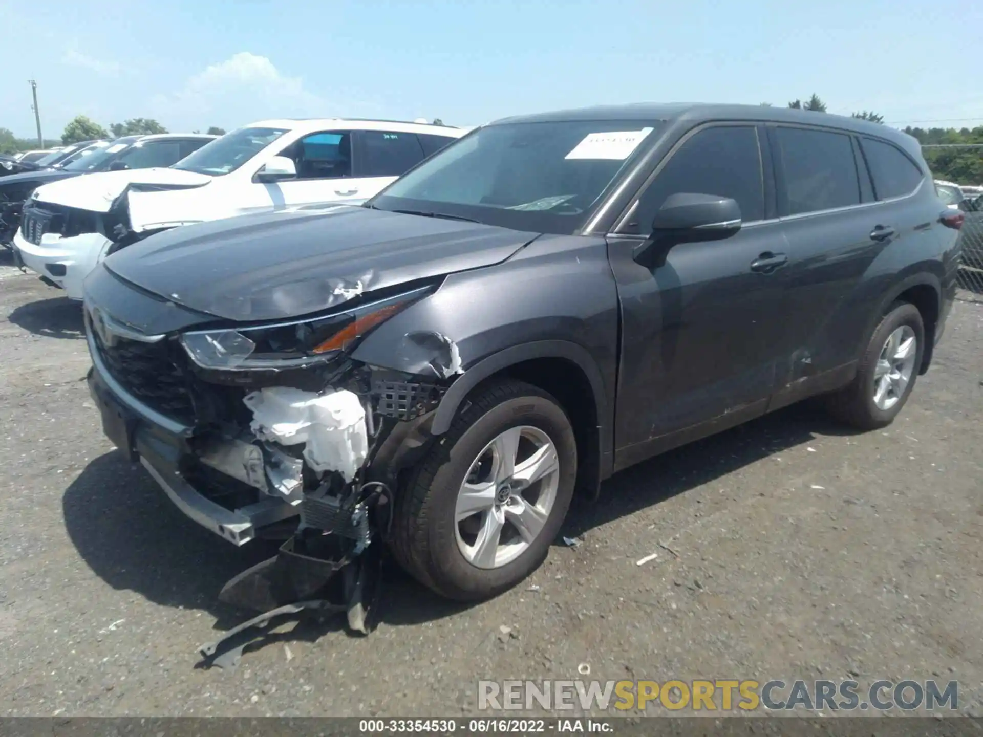 2 Photograph of a damaged car 5TDBZRBH5MS542638 TOYOTA HIGHLANDER 2021