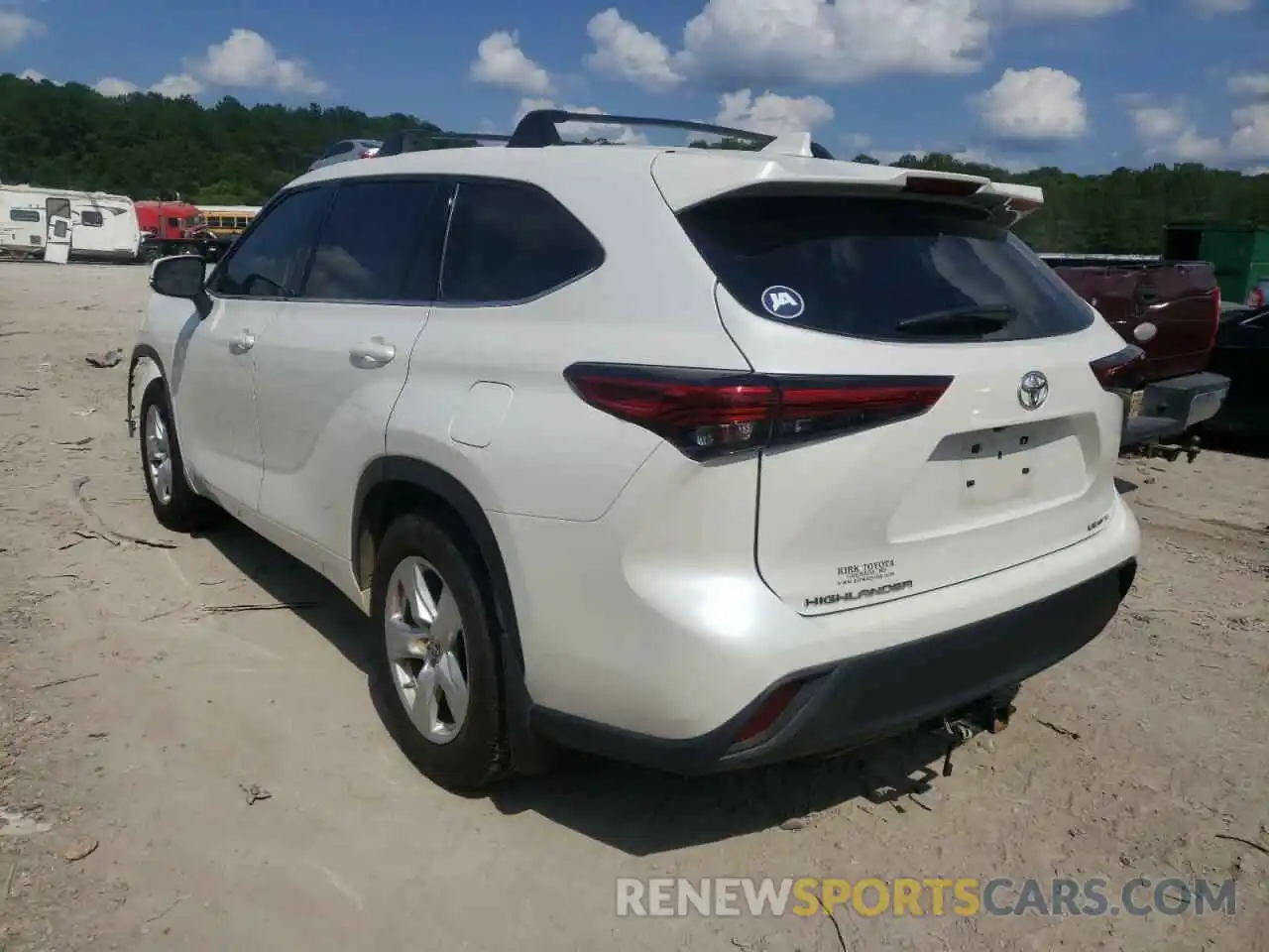 3 Photograph of a damaged car 5TDBZRBH6MS541109 TOYOTA HIGHLANDER 2021