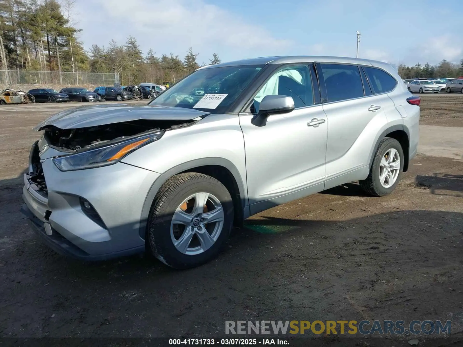 2 Photograph of a damaged car 5TDBZRBH7MS073469 TOYOTA HIGHLANDER 2021