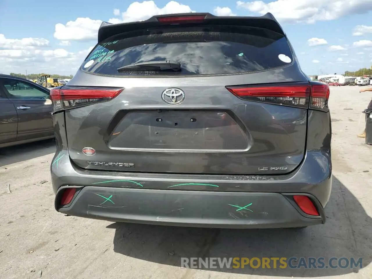 6 Photograph of a damaged car 5TDBZRBH8MS525347 TOYOTA HIGHLANDER 2021