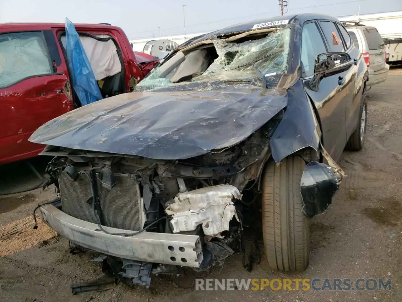 1 Photograph of a damaged car 5TDBZRBH9MS117391 TOYOTA HIGHLANDER 2021