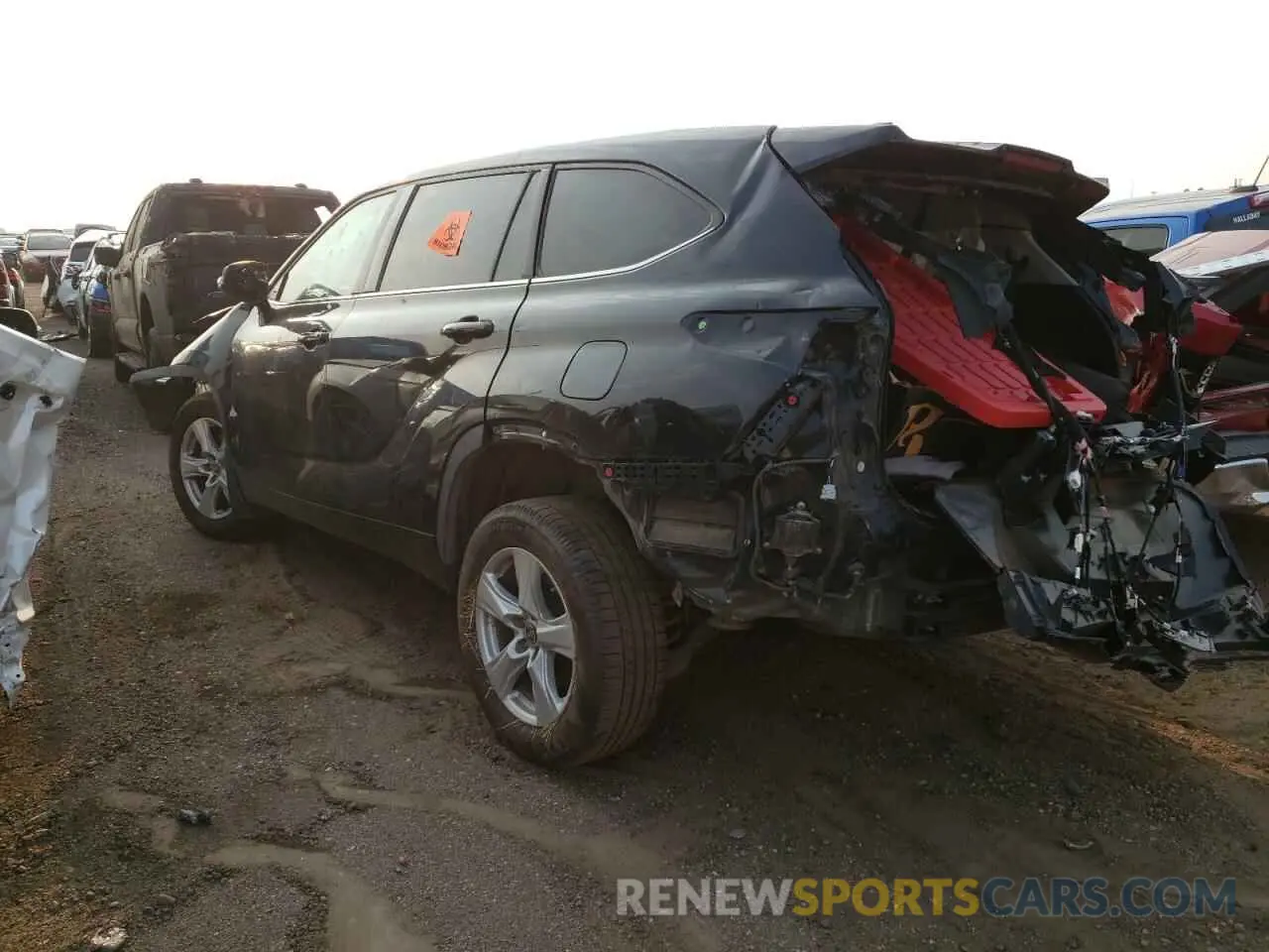 2 Photograph of a damaged car 5TDBZRBH9MS117391 TOYOTA HIGHLANDER 2021