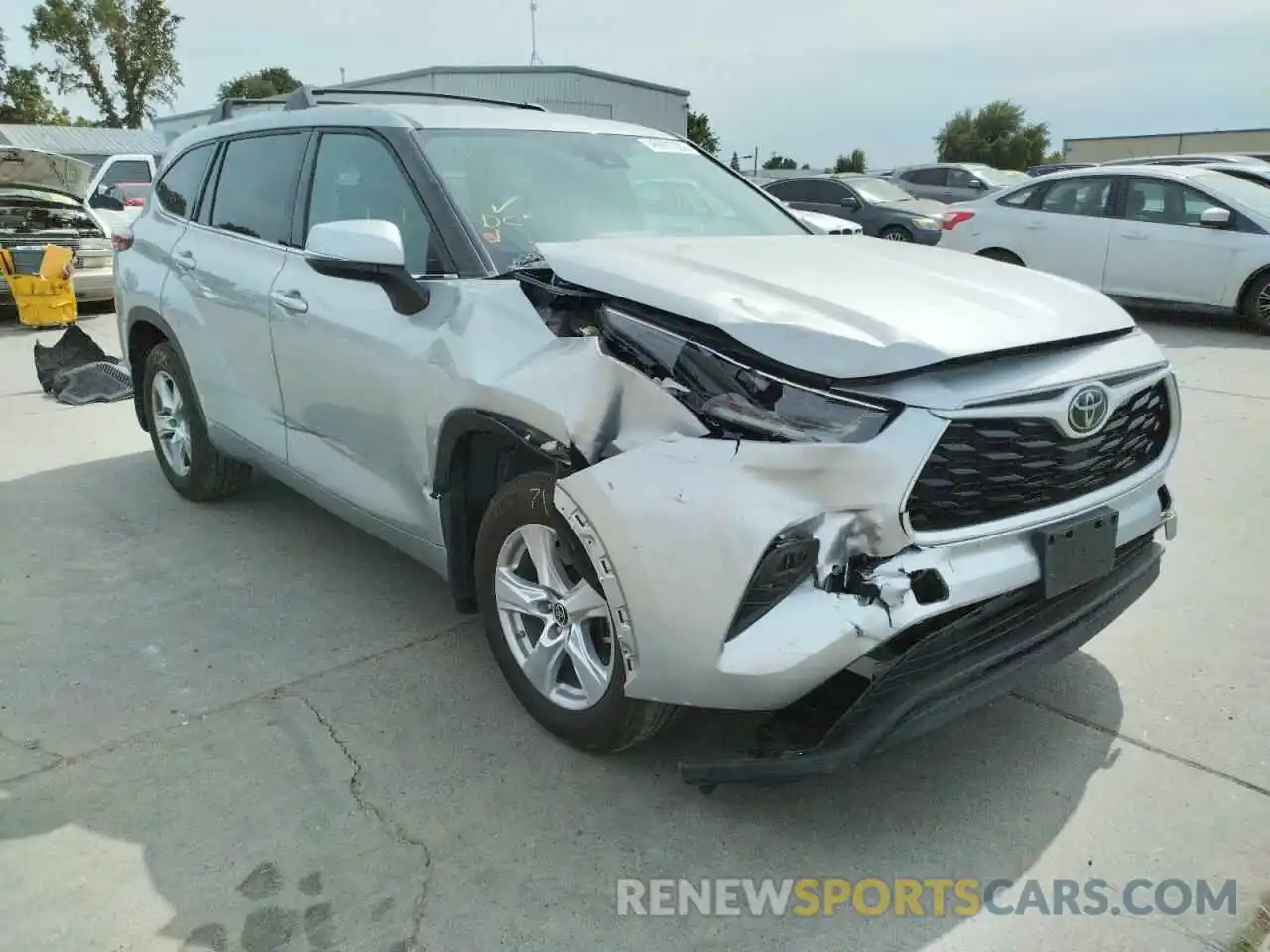 1 Photograph of a damaged car 5TDBZRBH9MS541427 TOYOTA HIGHLANDER 2021