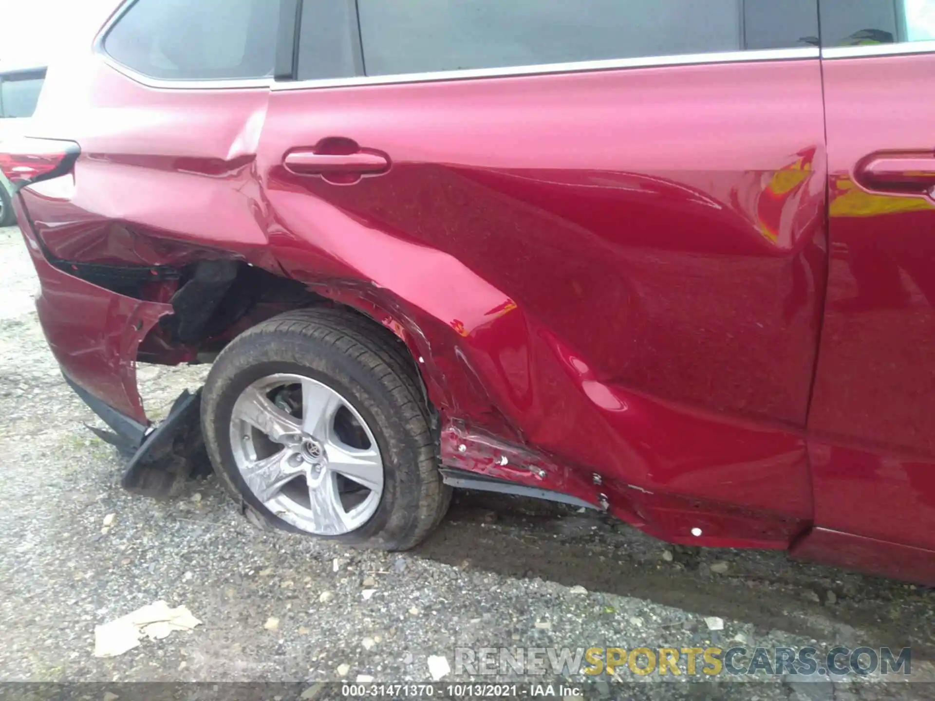 6 Photograph of a damaged car 5TDBZRBHXMS132420 TOYOTA HIGHLANDER 2021