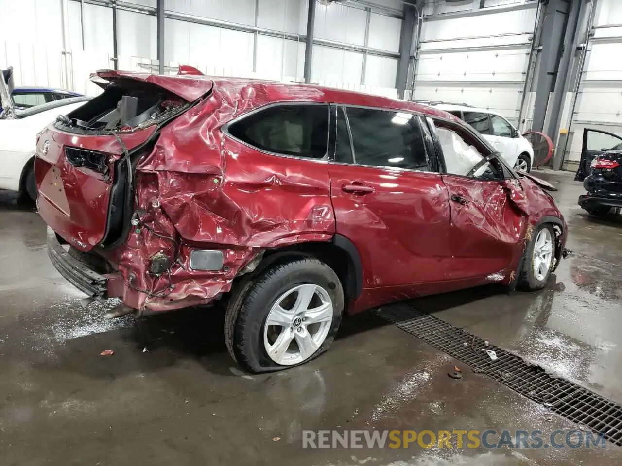 3 Photograph of a damaged car 5TDBZRBHXMS532140 TOYOTA HIGHLANDER 2021