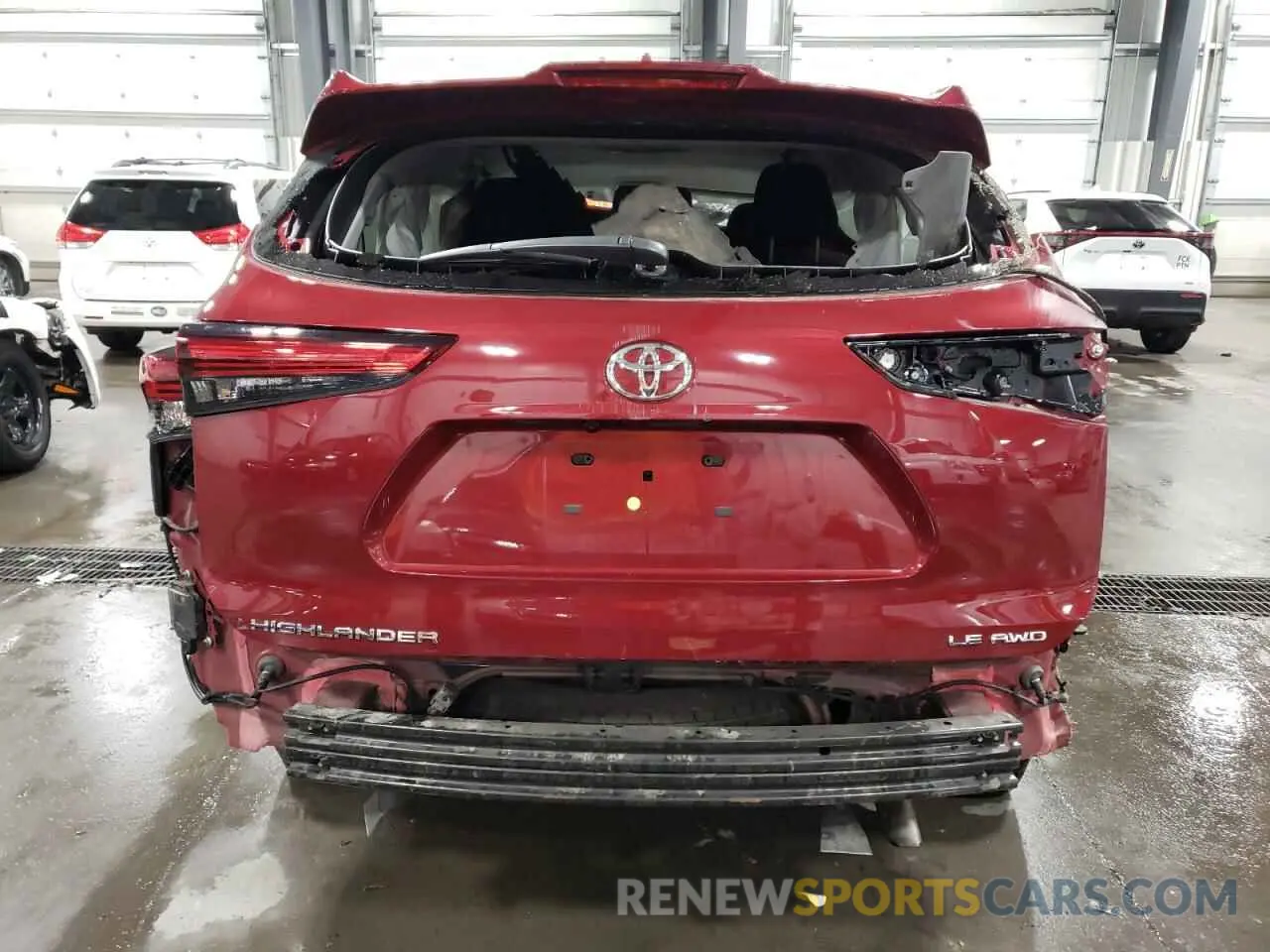 6 Photograph of a damaged car 5TDBZRBHXMS532140 TOYOTA HIGHLANDER 2021