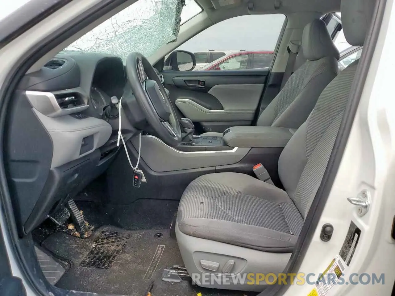 7 Photograph of a damaged car 5TDCZRAH2MS527584 TOYOTA HIGHLANDER 2021