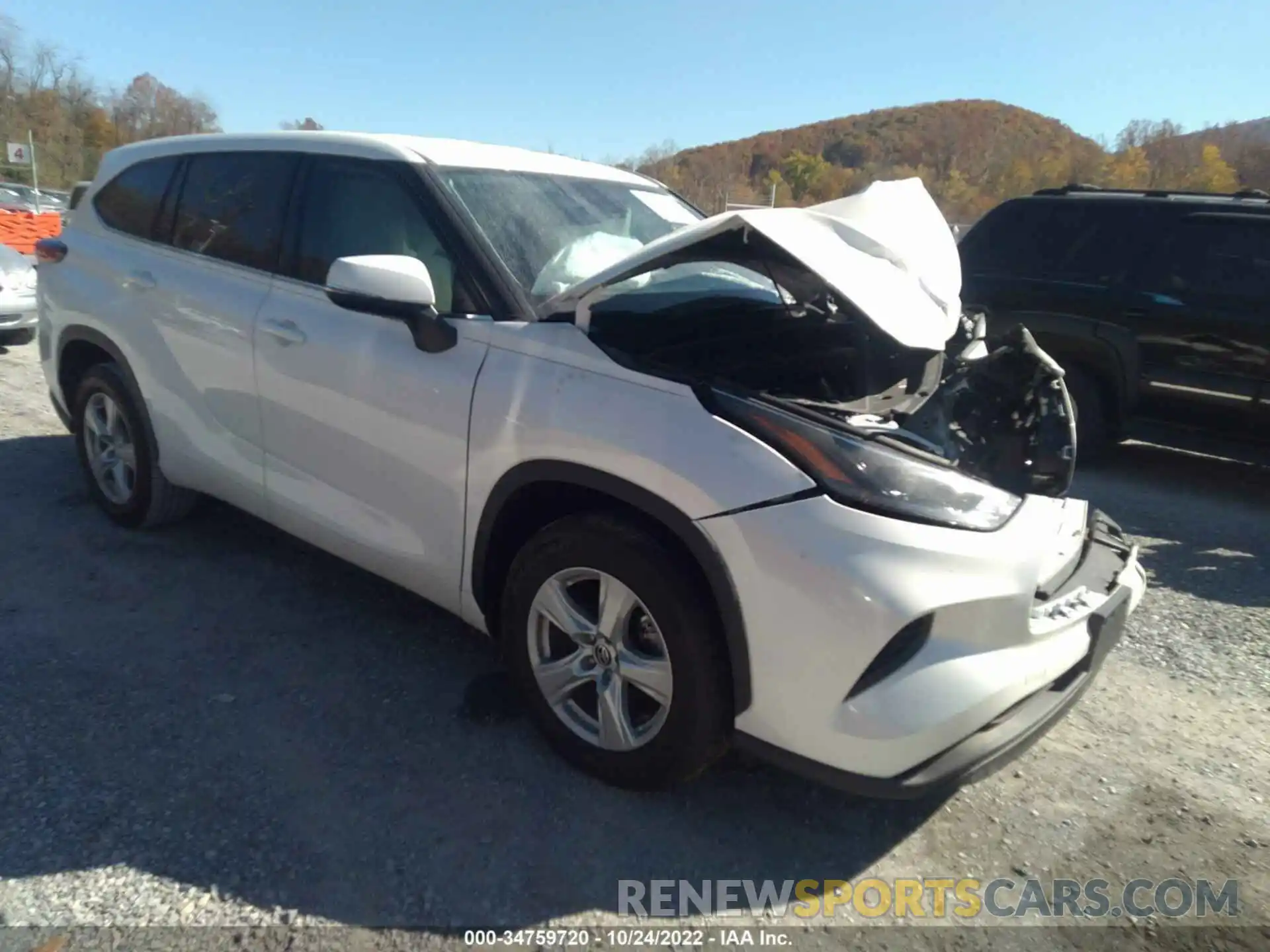 1 Photograph of a damaged car 5TDCZRAH3MS518795 TOYOTA HIGHLANDER 2021