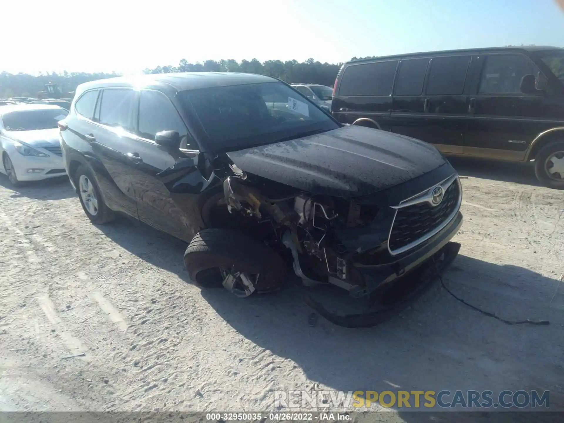 1 Photograph of a damaged car 5TDCZRAH4MS031427 TOYOTA HIGHLANDER 2021