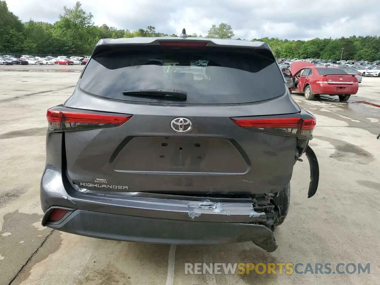 6 Photograph of a damaged car 5TDCZRAH4MS534715 TOYOTA HIGHLANDER 2021