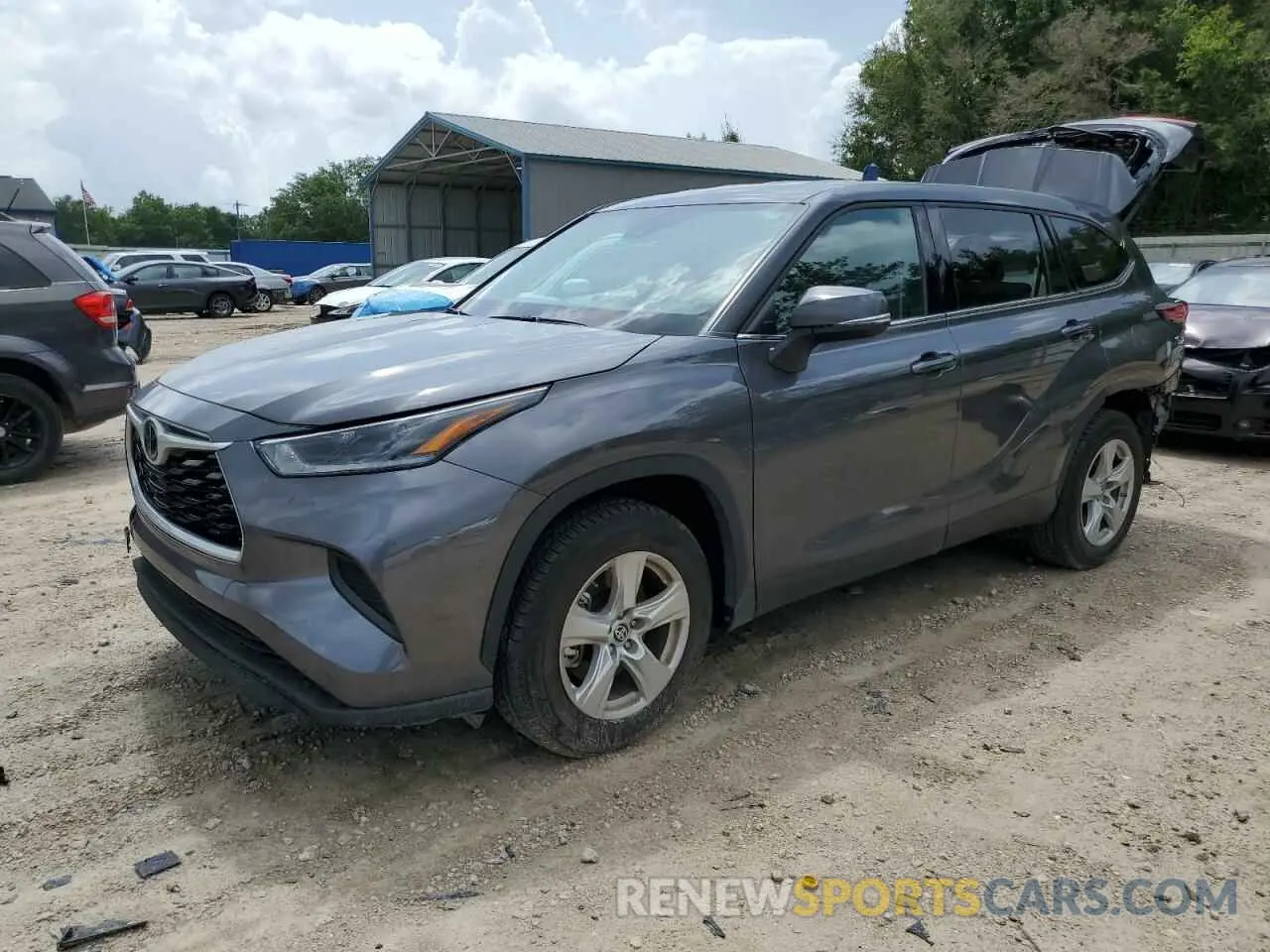 1 Photograph of a damaged car 5TDCZRAH4MS537596 TOYOTA HIGHLANDER 2021