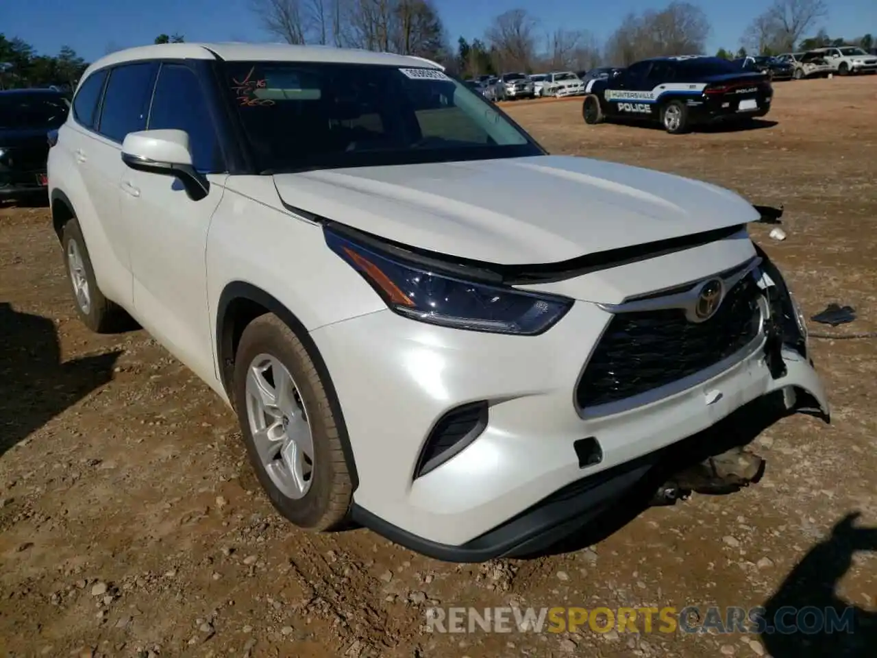 1 Photograph of a damaged car 5TDCZRAH5MS073671 TOYOTA HIGHLANDER 2021