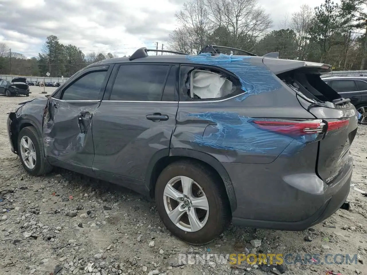 2 Photograph of a damaged car 5TDCZRAH5MS087019 TOYOTA HIGHLANDER 2021