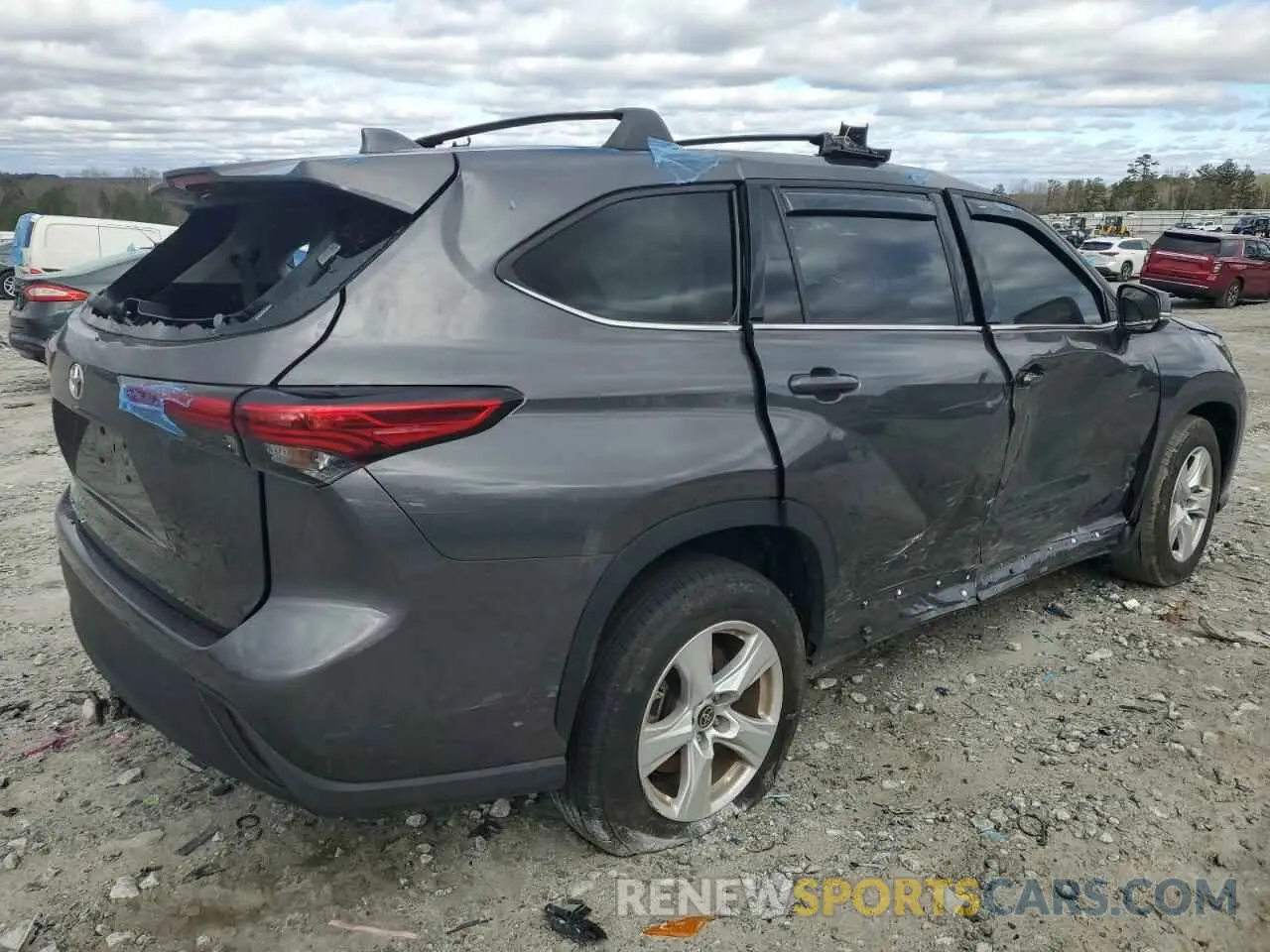 3 Photograph of a damaged car 5TDCZRAH5MS087019 TOYOTA HIGHLANDER 2021