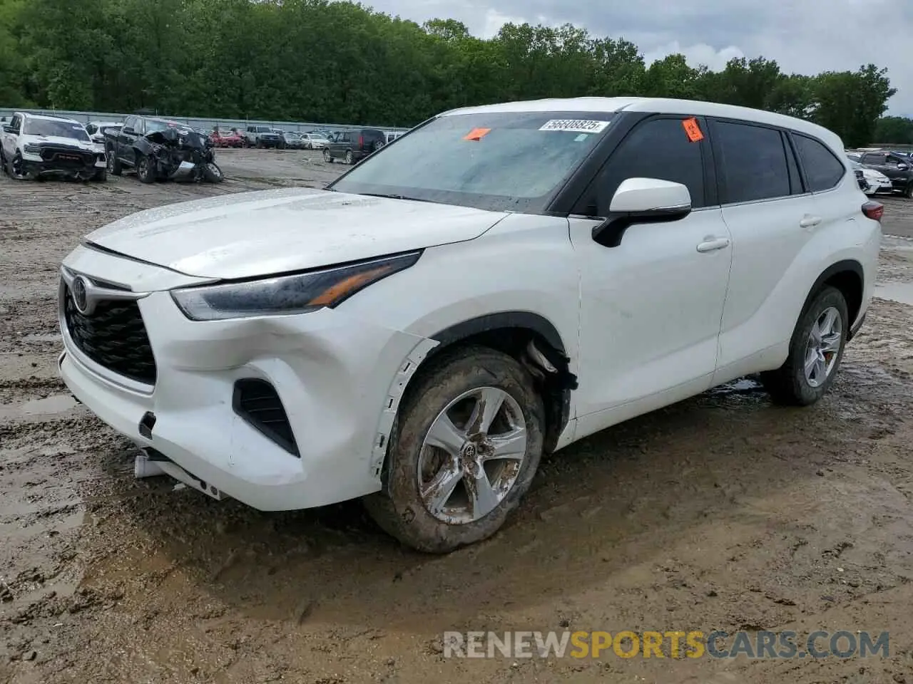 1 Photograph of a damaged car 5TDCZRAH6MS077003 TOYOTA HIGHLANDER 2021