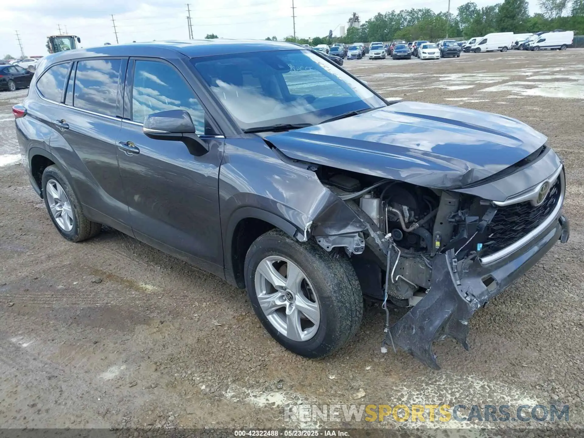 1 Photograph of a damaged car 5TDCZRAH6MS538197 TOYOTA HIGHLANDER 2021