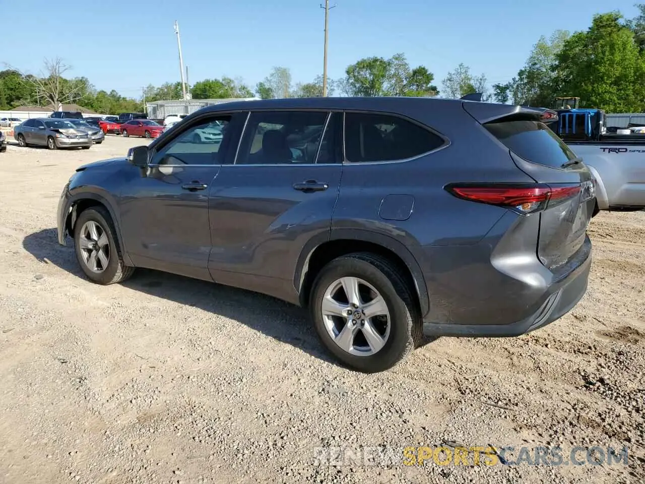 2 Photograph of a damaged car 5TDCZRAH7MS534966 TOYOTA HIGHLANDER 2021