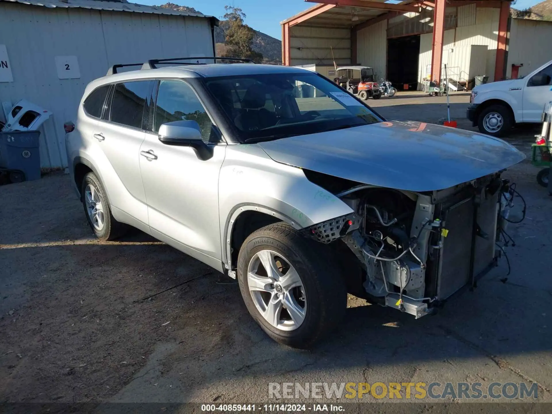 1 Photograph of a damaged car 5TDCZRAH7MS535969 TOYOTA HIGHLANDER 2021
