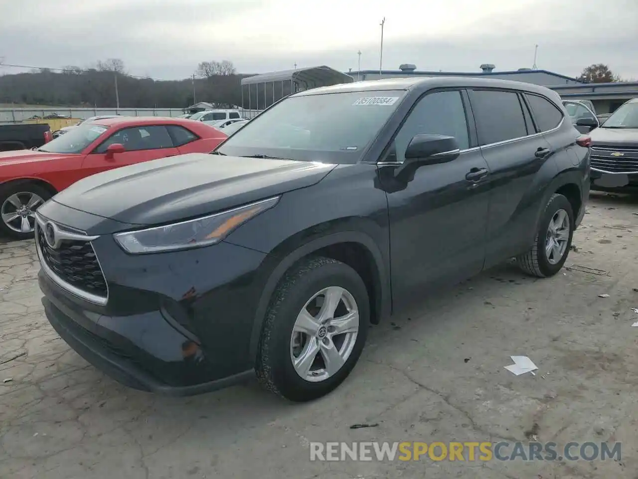 1 Photograph of a damaged car 5TDCZRAH8MS064494 TOYOTA HIGHLANDER 2021