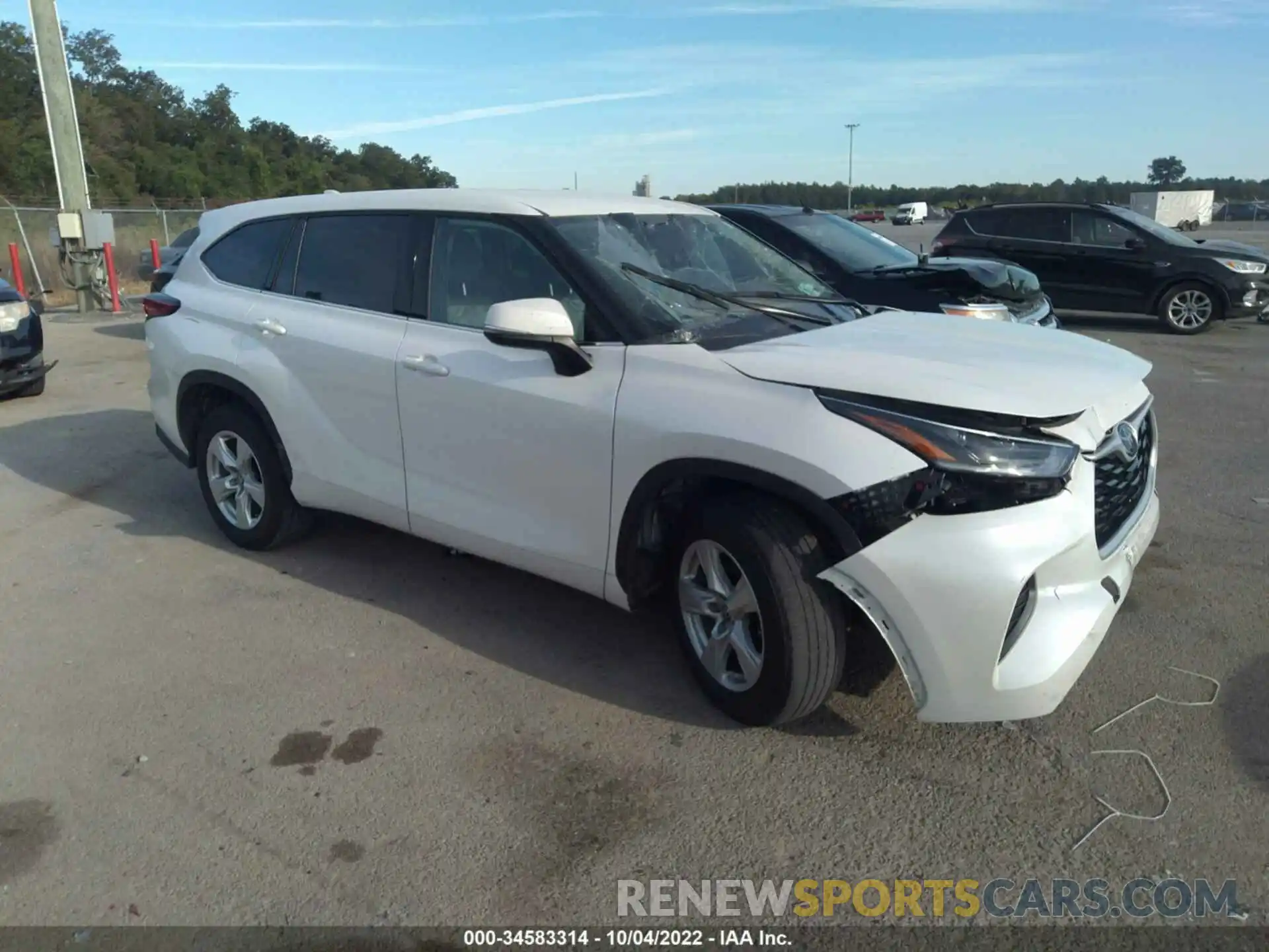 1 Photograph of a damaged car 5TDCZRAH8MS064883 TOYOTA HIGHLANDER 2021