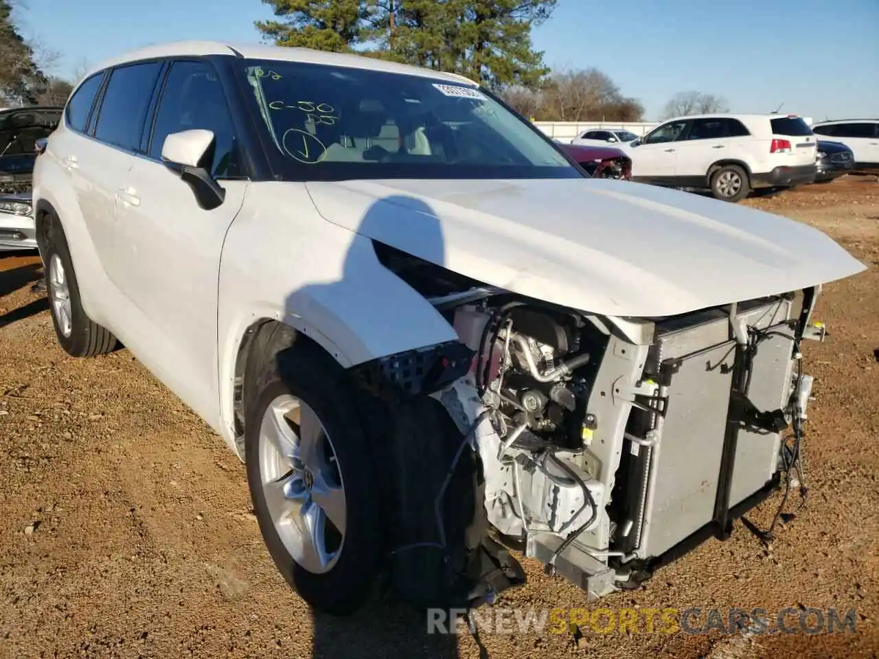 1 Photograph of a damaged car 5TDCZRAH8MS531459 TOYOTA HIGHLANDER 2021