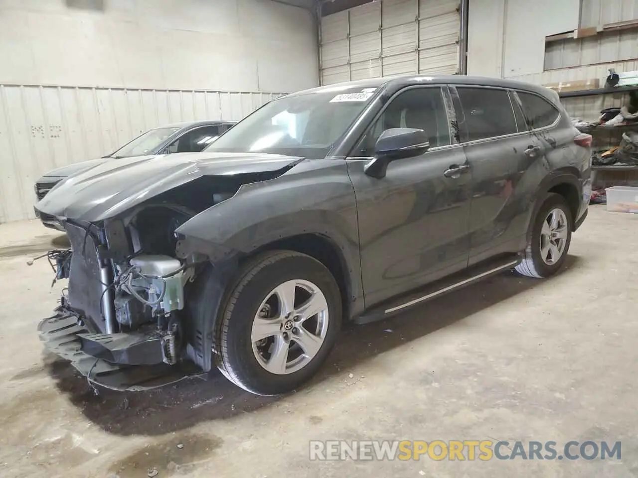 1 Photograph of a damaged car 5TDCZRAHXMS536808 TOYOTA HIGHLANDER 2021