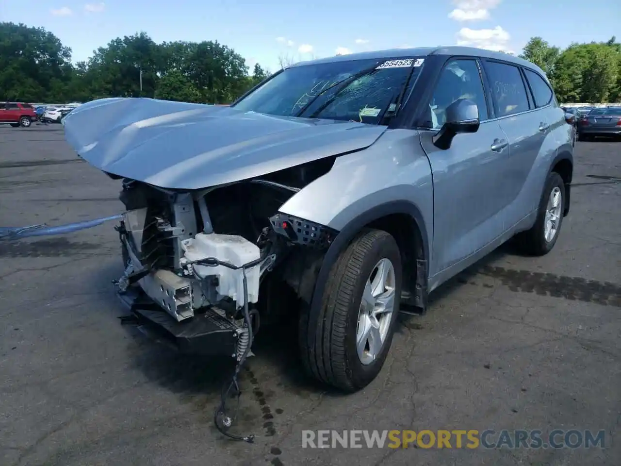 2 Photograph of a damaged car 5TDCZRBH4MS527486 TOYOTA HIGHLANDER 2021