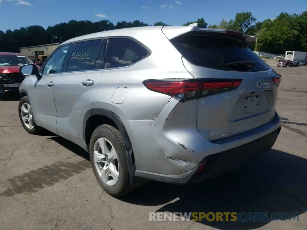 3 Photograph of a damaged car 5TDCZRBH4MS527486 TOYOTA HIGHLANDER 2021