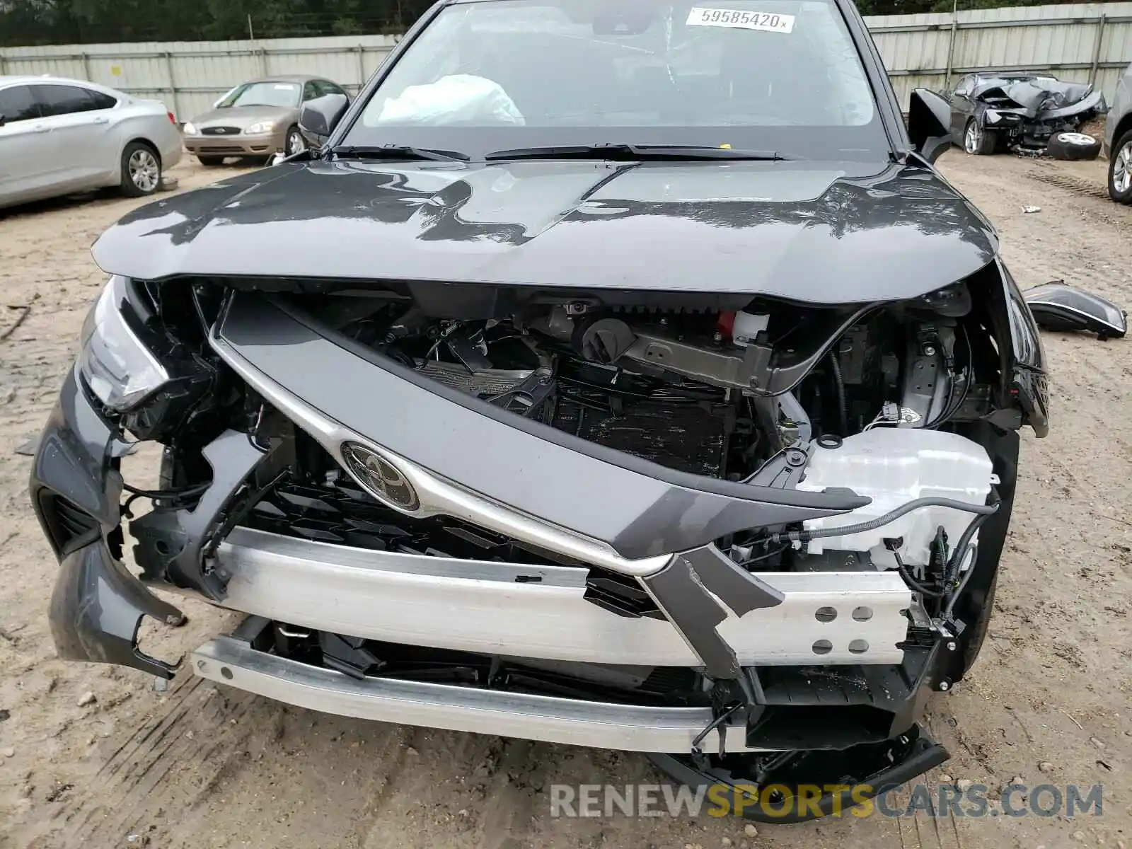 9 Photograph of a damaged car 5TDCZRBH6MS059034 TOYOTA HIGHLANDER 2021