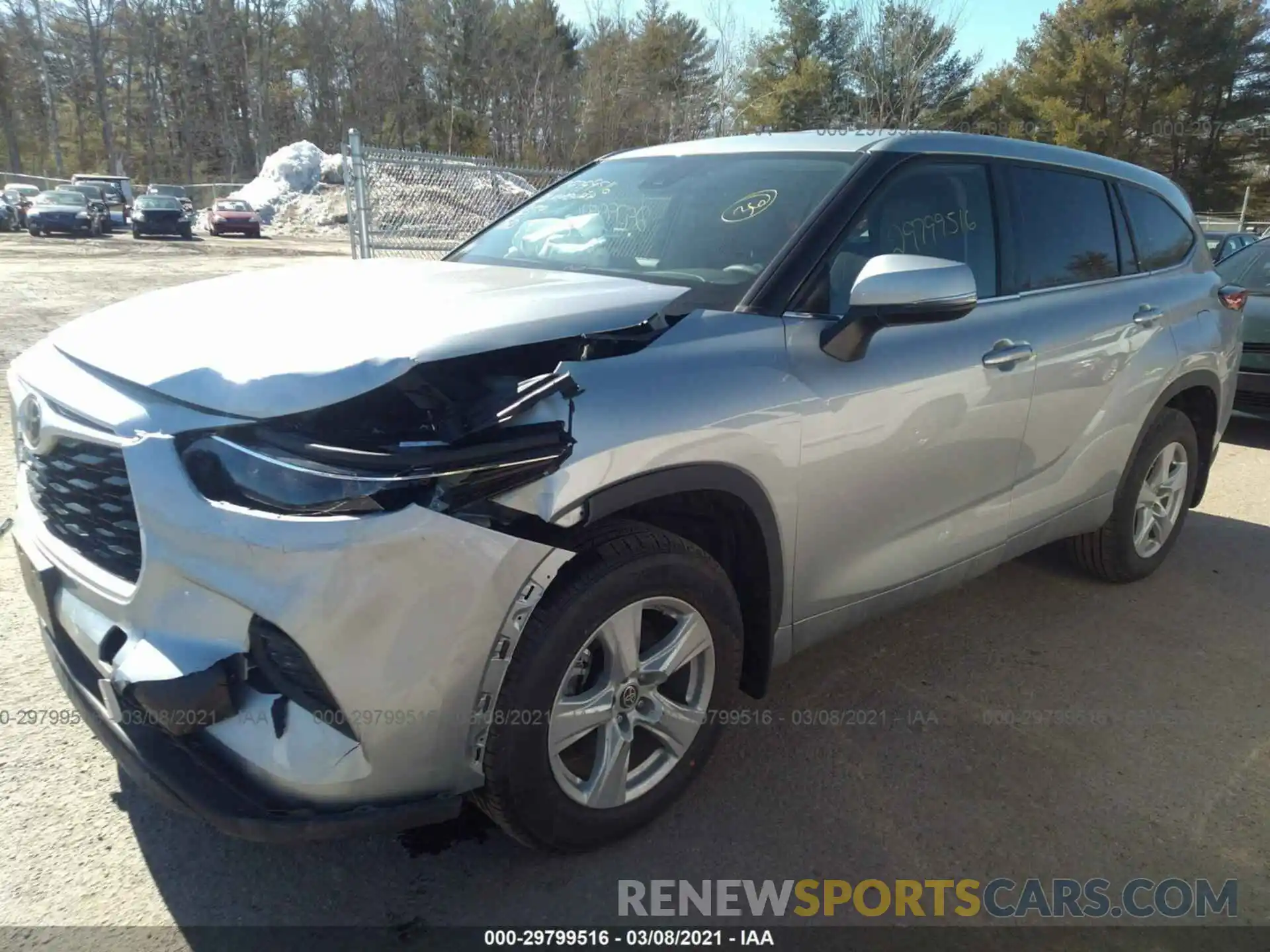 2 Photograph of a damaged car 5TDCZRBH6MS530454 TOYOTA HIGHLANDER 2021