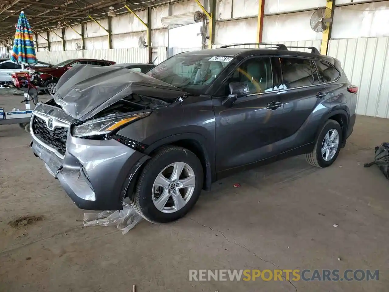 1 Photograph of a damaged car 5TDCZRBH6MS557587 TOYOTA HIGHLANDER 2021