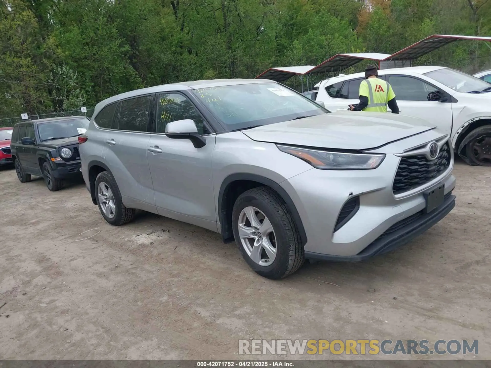 1 Photograph of a damaged car 5TDCZRBHXMS072546 TOYOTA HIGHLANDER 2021