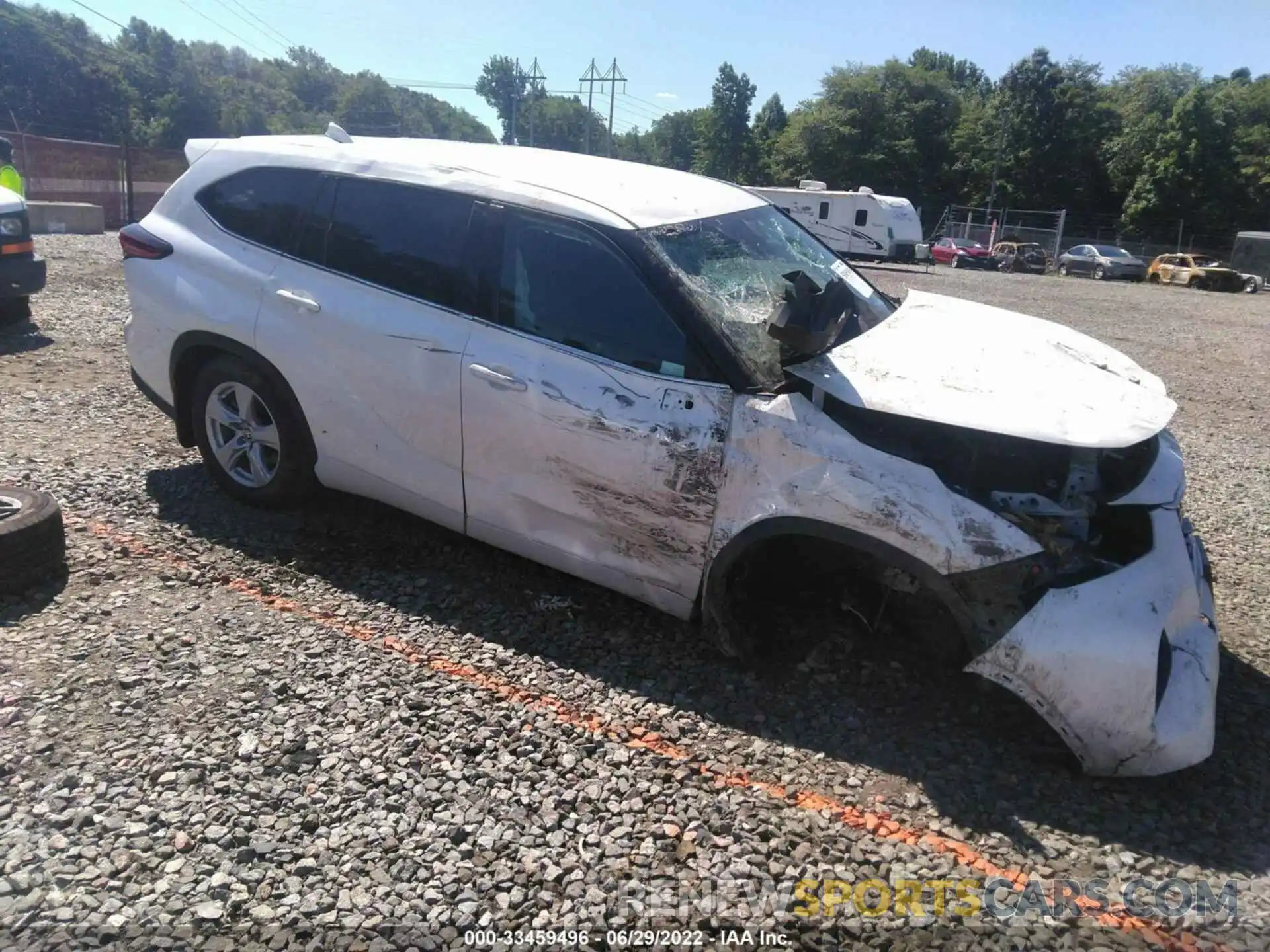 1 Photograph of a damaged car 5TDCZRBHXMS100684 TOYOTA HIGHLANDER 2021