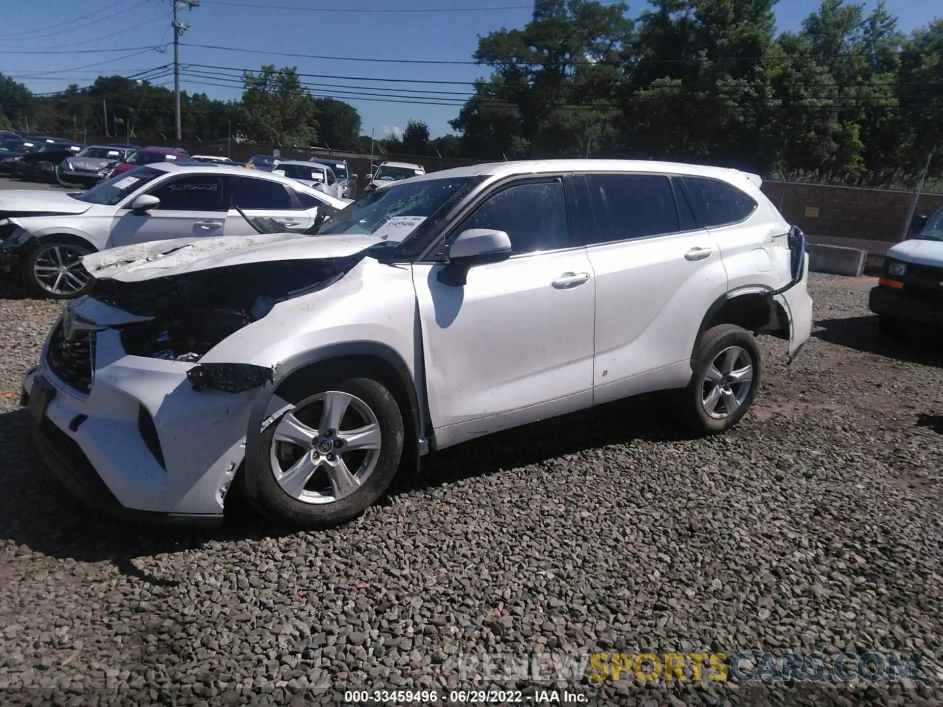 2 Photograph of a damaged car 5TDCZRBHXMS100684 TOYOTA HIGHLANDER 2021