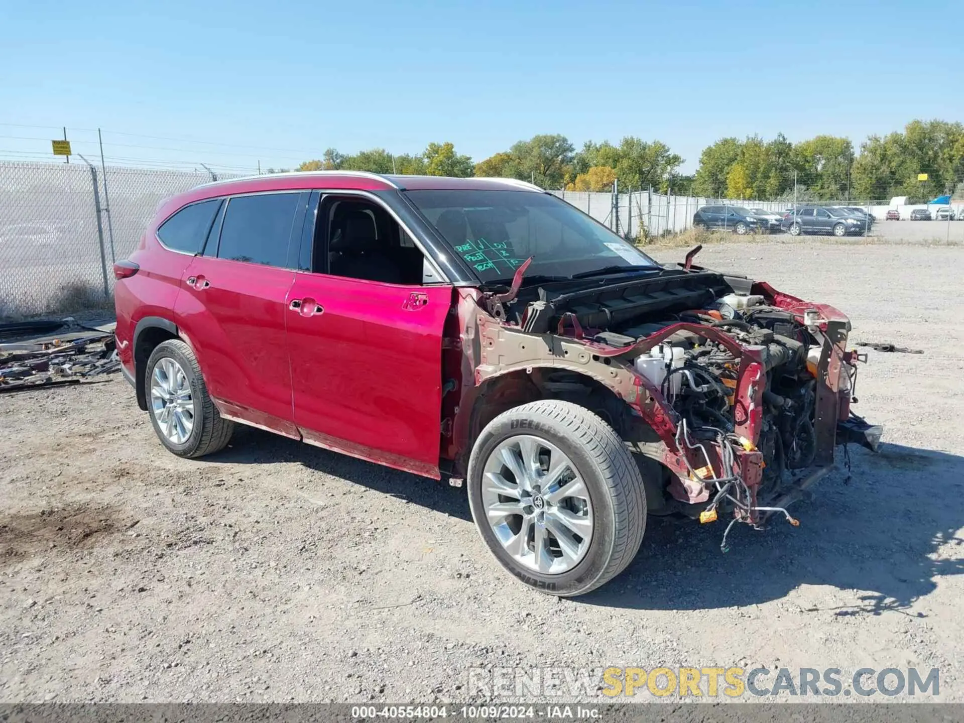 1 Photograph of a damaged car 5TDDBRCH0MS521272 TOYOTA HIGHLANDER 2021