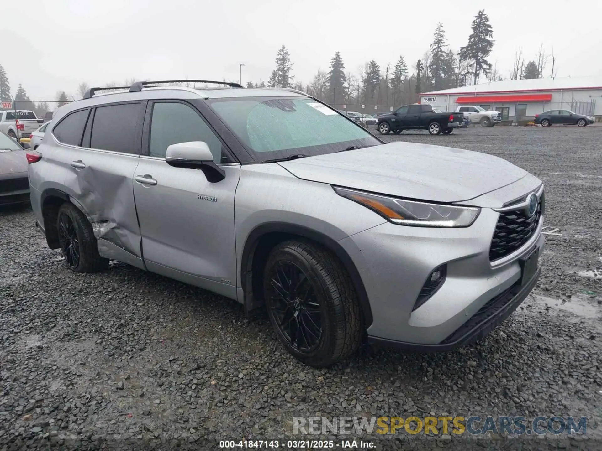 1 Photograph of a damaged car 5TDDBRCH2MS016124 TOYOTA HIGHLANDER 2021