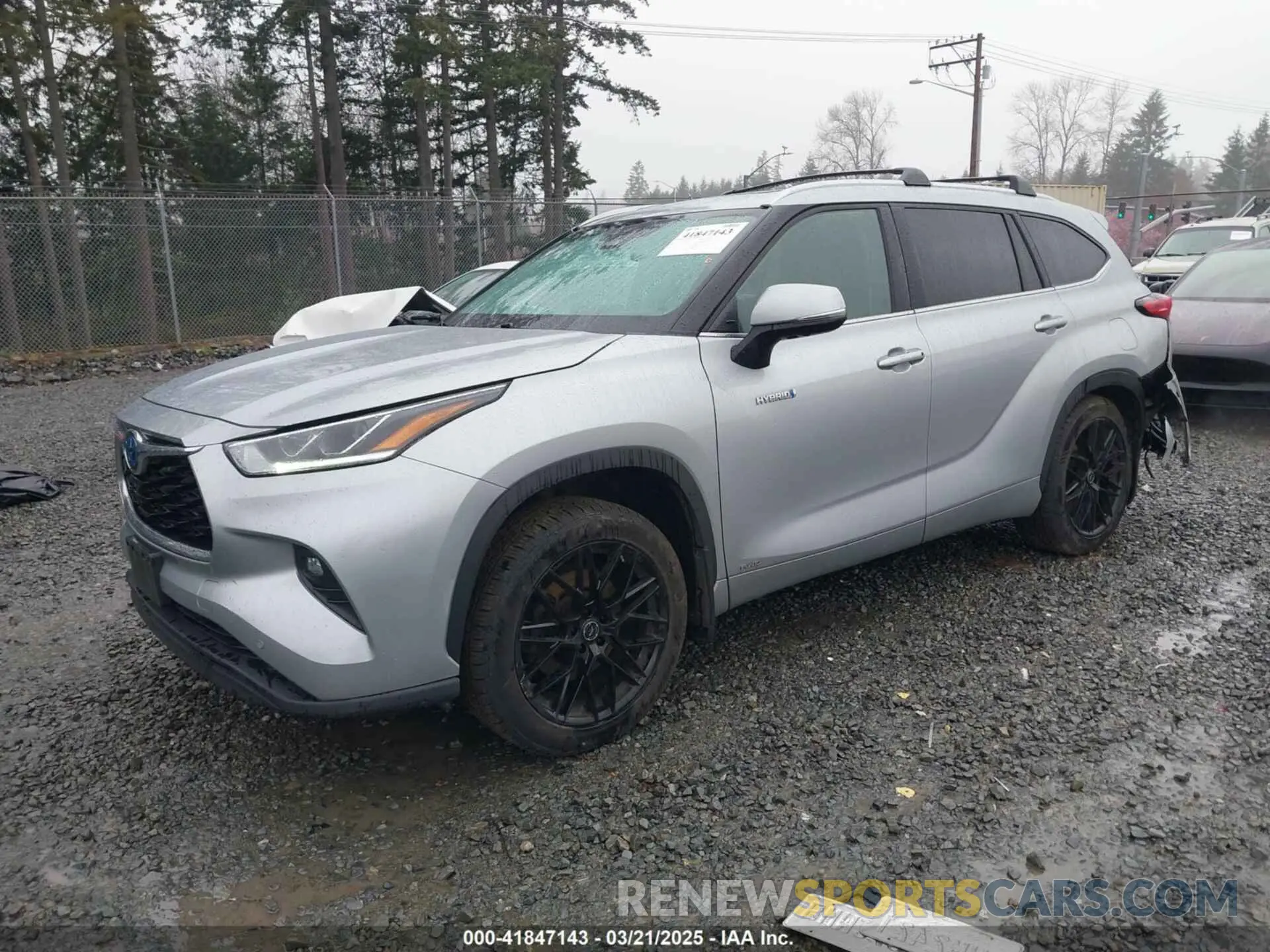 2 Photograph of a damaged car 5TDDBRCH2MS016124 TOYOTA HIGHLANDER 2021