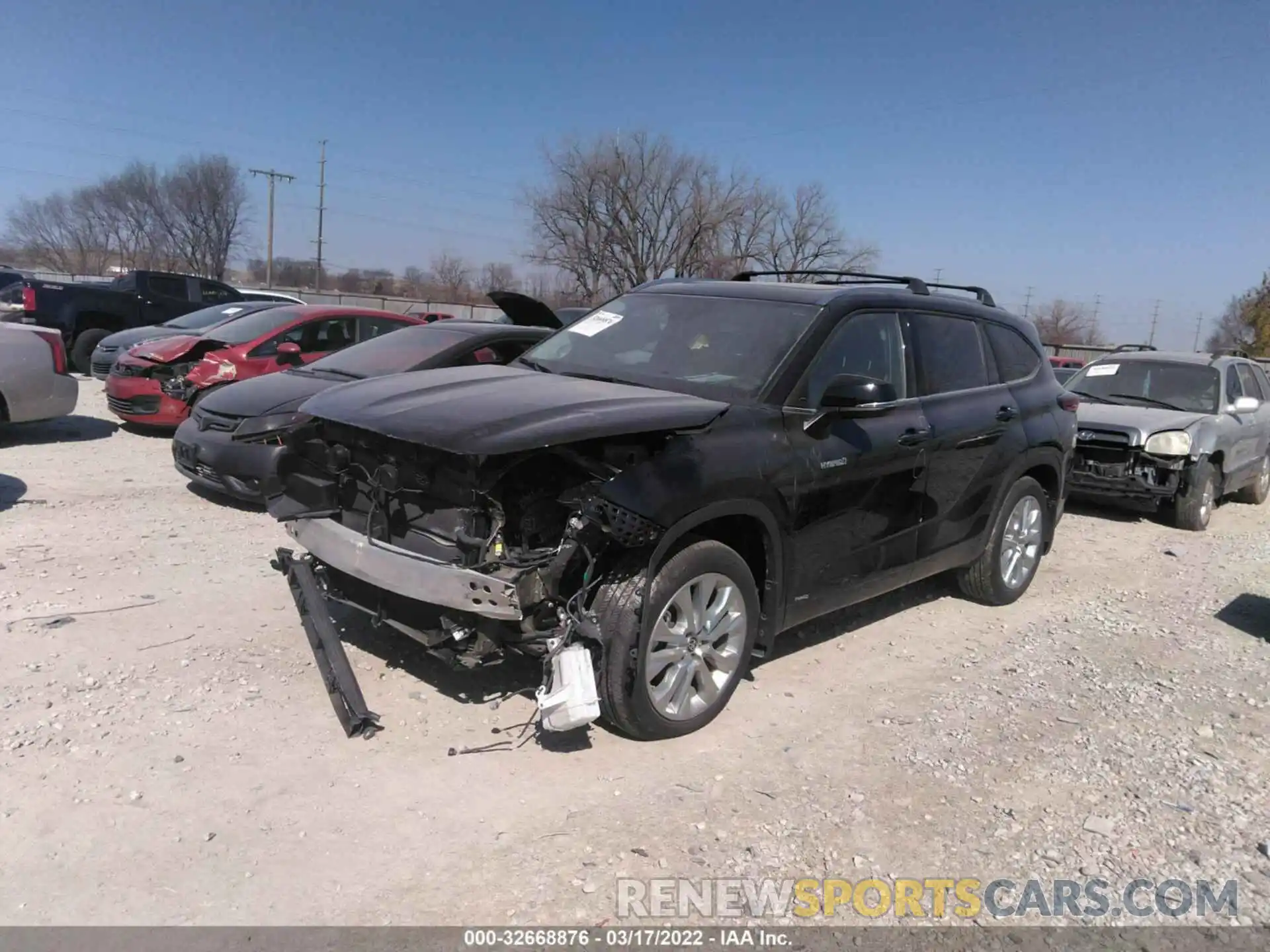 2 Photograph of a damaged car 5TDDBRCH2MS017998 TOYOTA HIGHLANDER 2021