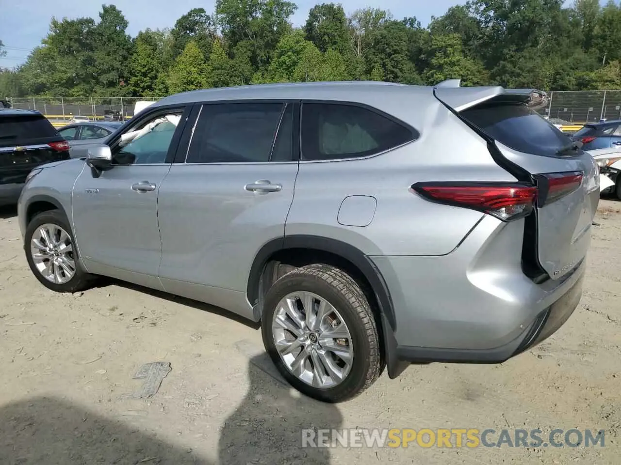2 Photograph of a damaged car 5TDDBRCH2MS527011 TOYOTA HIGHLANDER 2021