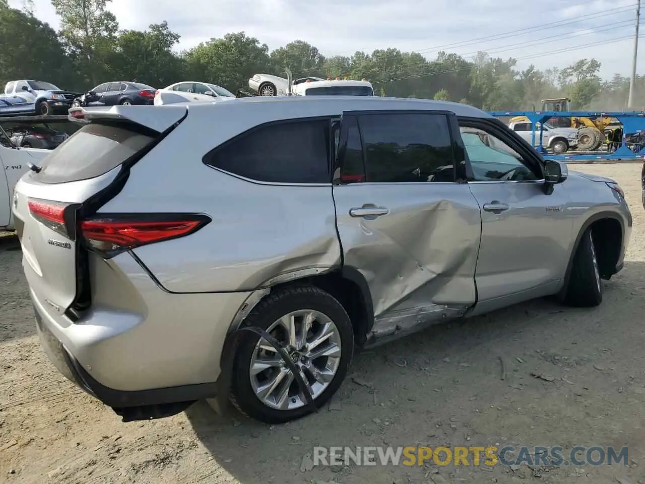 3 Photograph of a damaged car 5TDDBRCH2MS527011 TOYOTA HIGHLANDER 2021