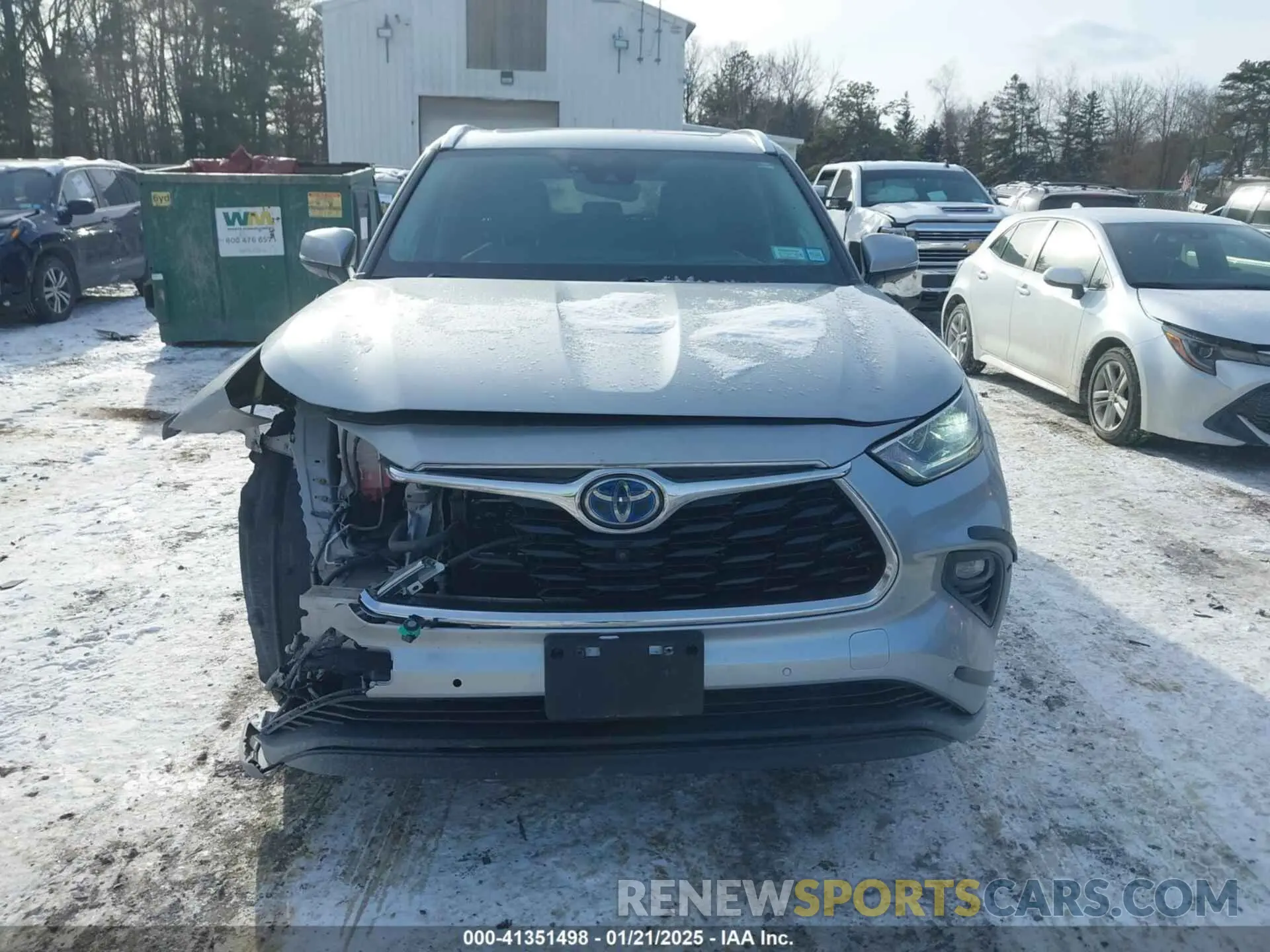 12 Photograph of a damaged car 5TDDBRCH3MS016844 TOYOTA HIGHLANDER 2021