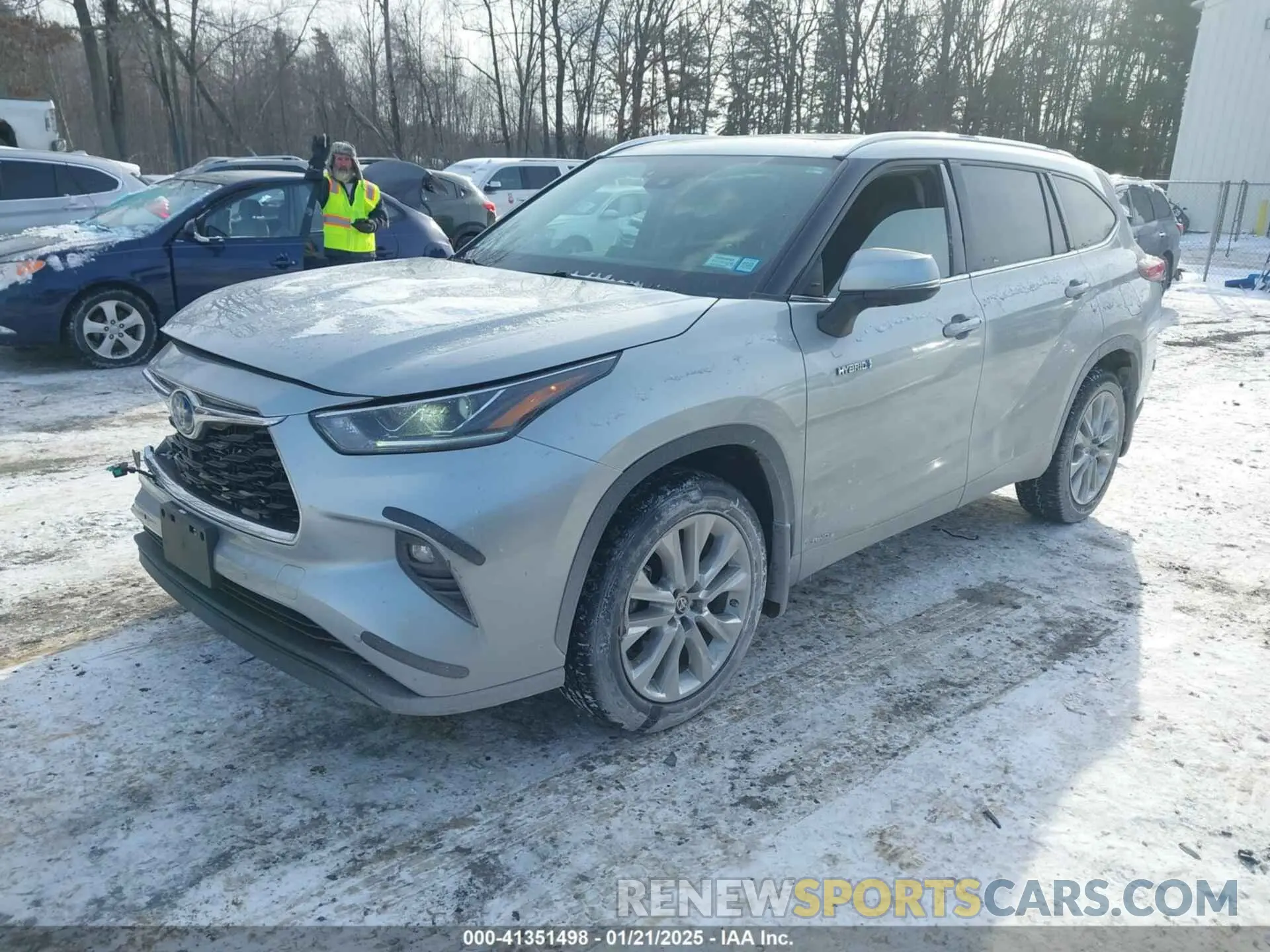 2 Photograph of a damaged car 5TDDBRCH3MS016844 TOYOTA HIGHLANDER 2021
