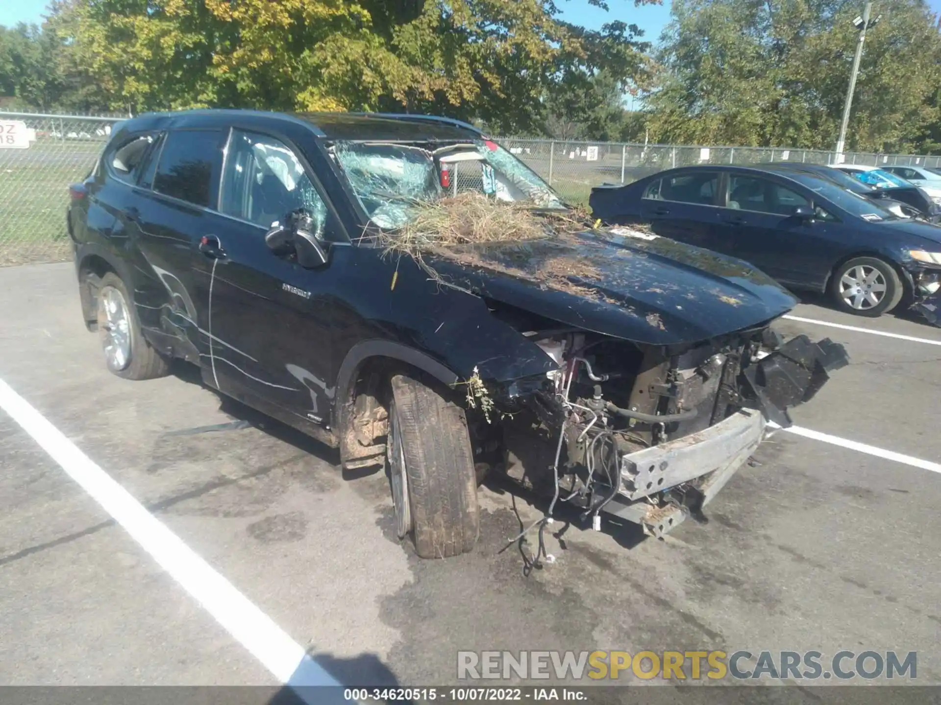 1 Photograph of a damaged car 5TDDBRCH3MS019050 TOYOTA HIGHLANDER 2021