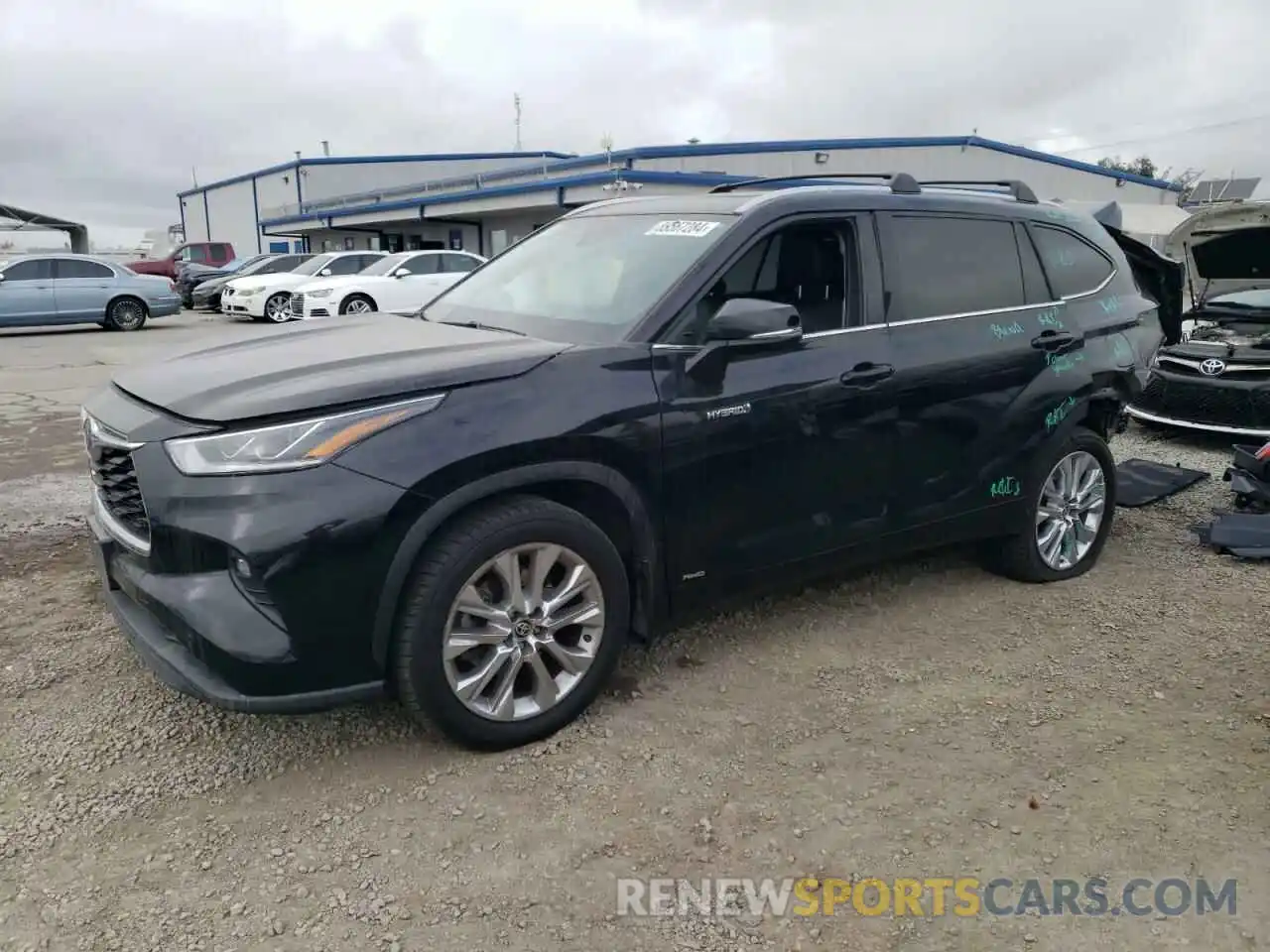 1 Photograph of a damaged car 5TDDBRCH4MS017923 TOYOTA HIGHLANDER 2021