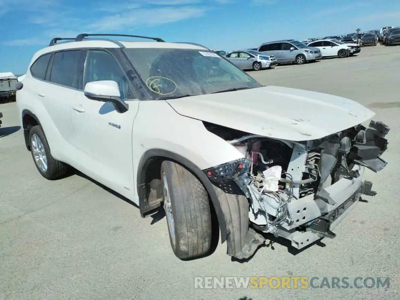 1 Photograph of a damaged car 5TDDBRCH8MS523190 TOYOTA HIGHLANDER 2021