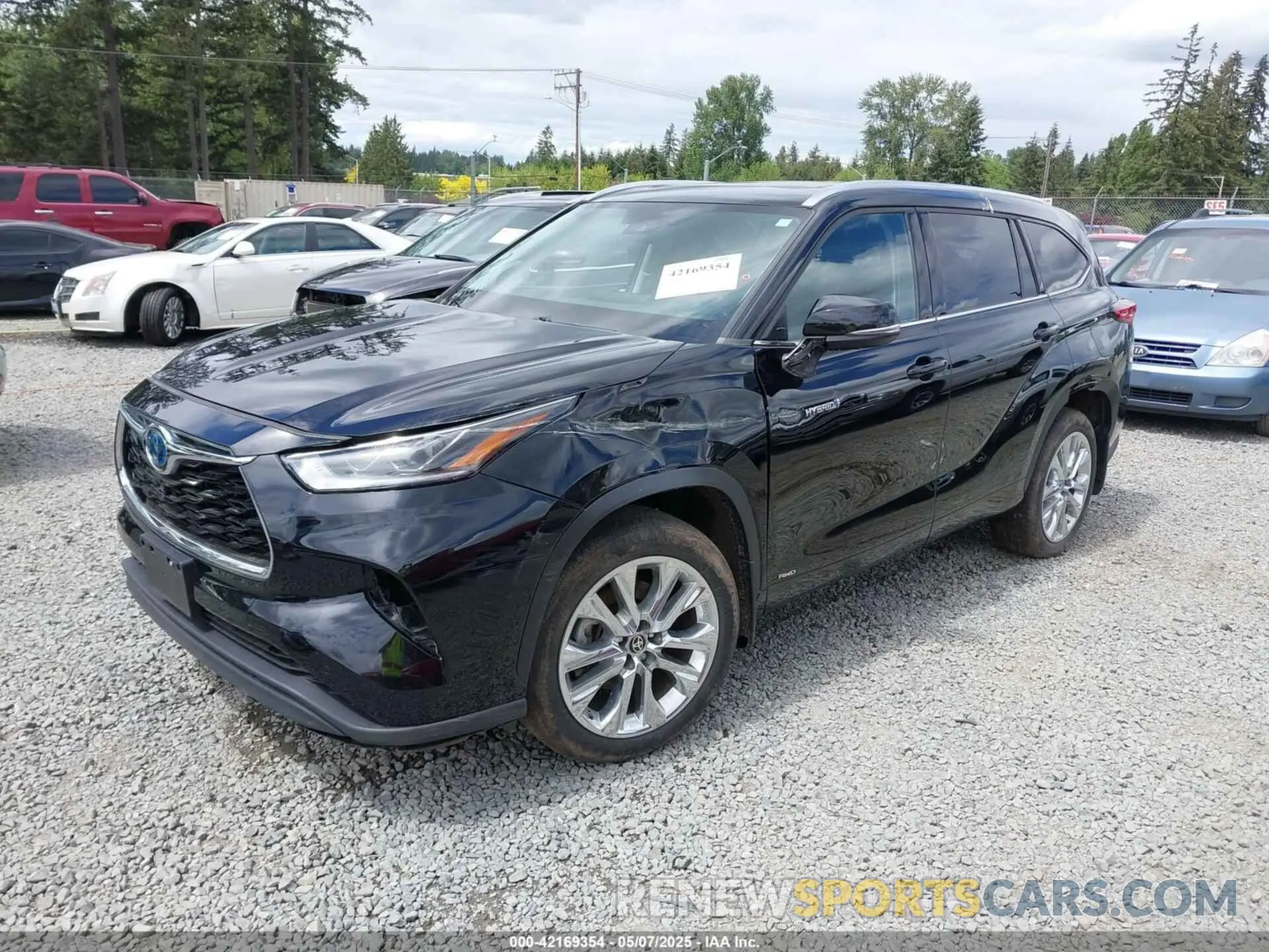 2 Photograph of a damaged car 5TDDBRCH9MS531122 TOYOTA HIGHLANDER 2021