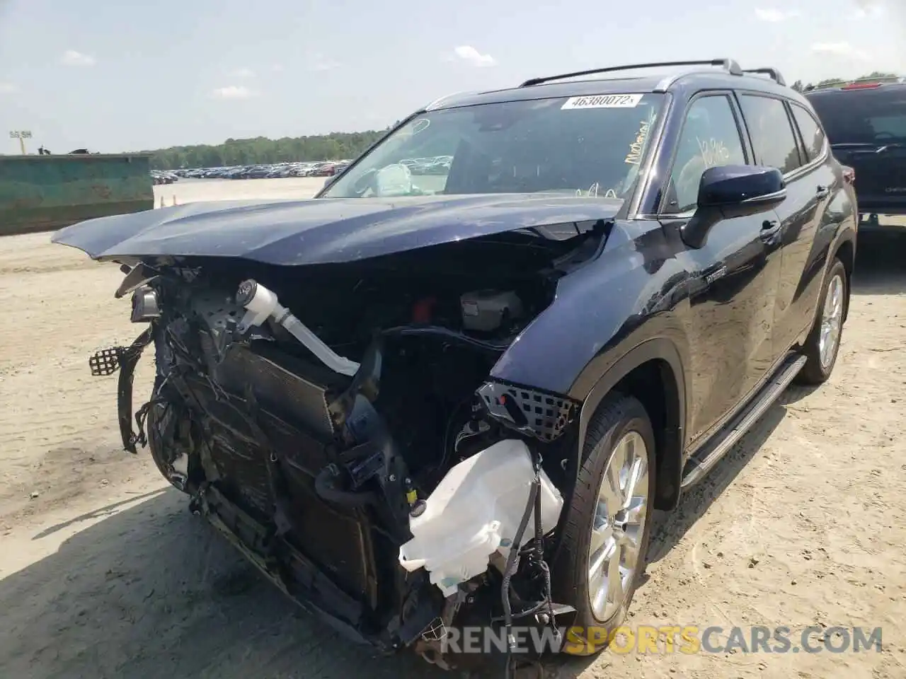 2 Photograph of a damaged car 5TDDBRCHXMS522235 TOYOTA HIGHLANDER 2021