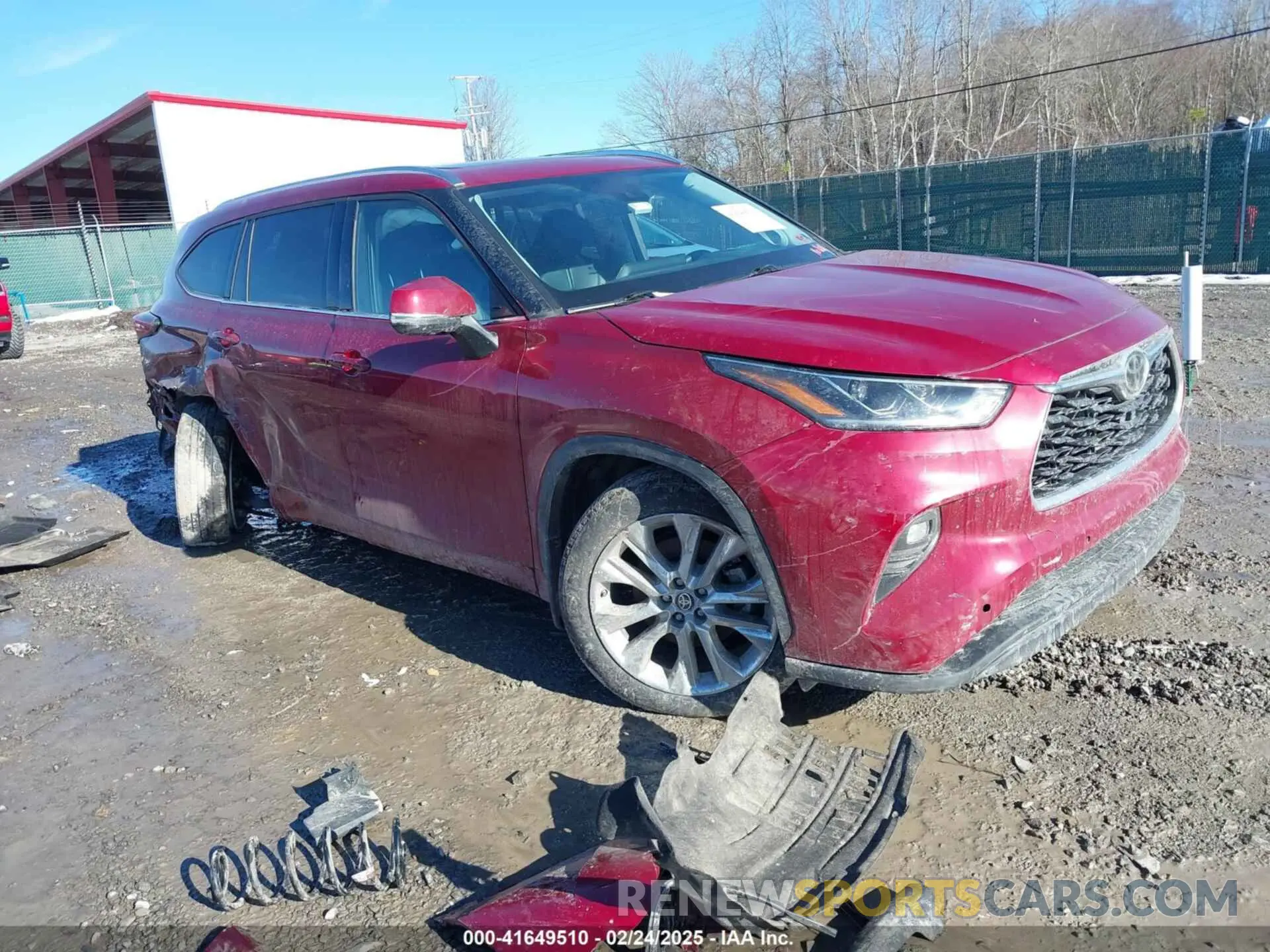 1 Photograph of a damaged car 5TDDZRBH0MS132113 TOYOTA HIGHLANDER 2021