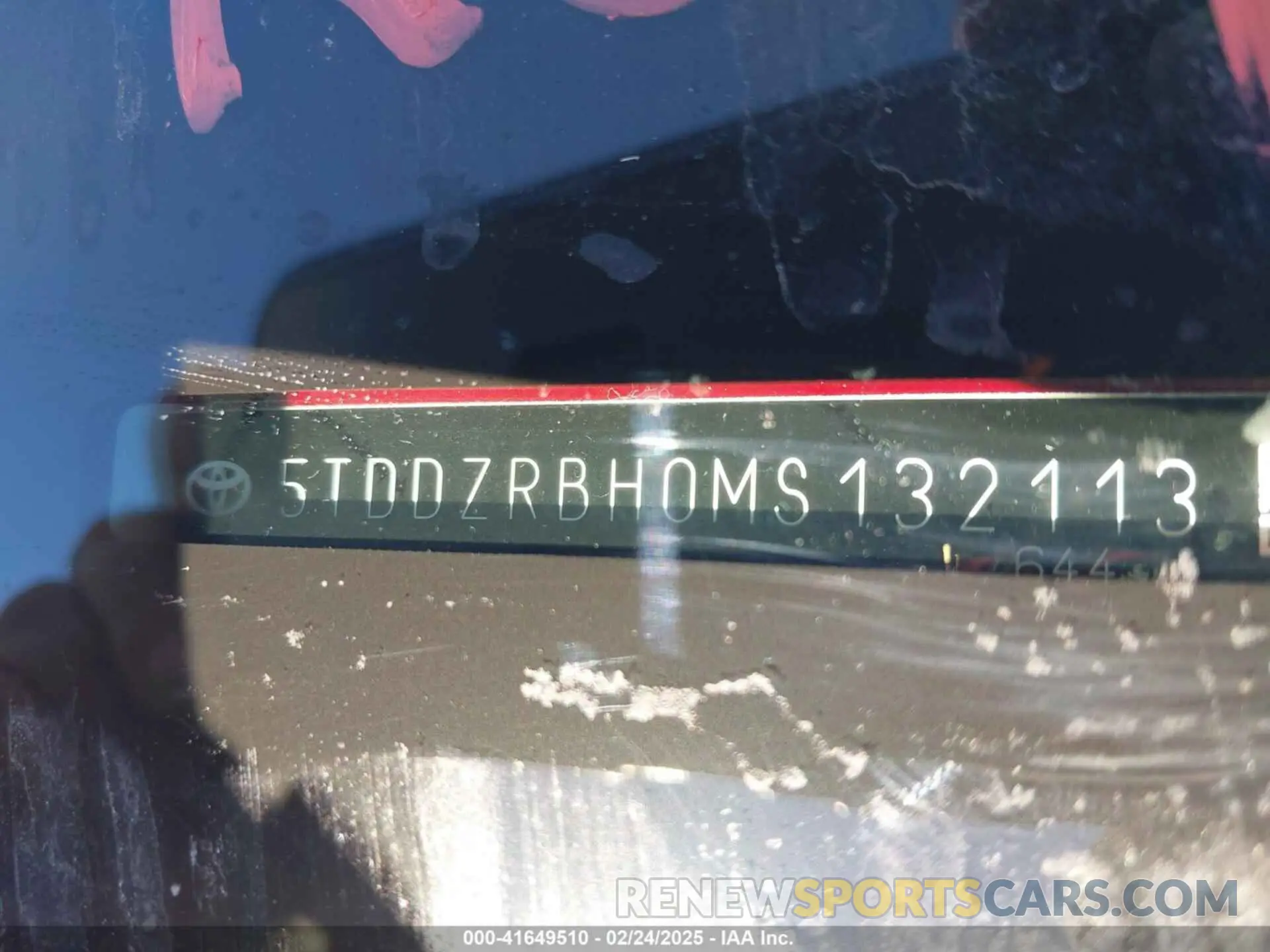 9 Photograph of a damaged car 5TDDZRBH0MS132113 TOYOTA HIGHLANDER 2021