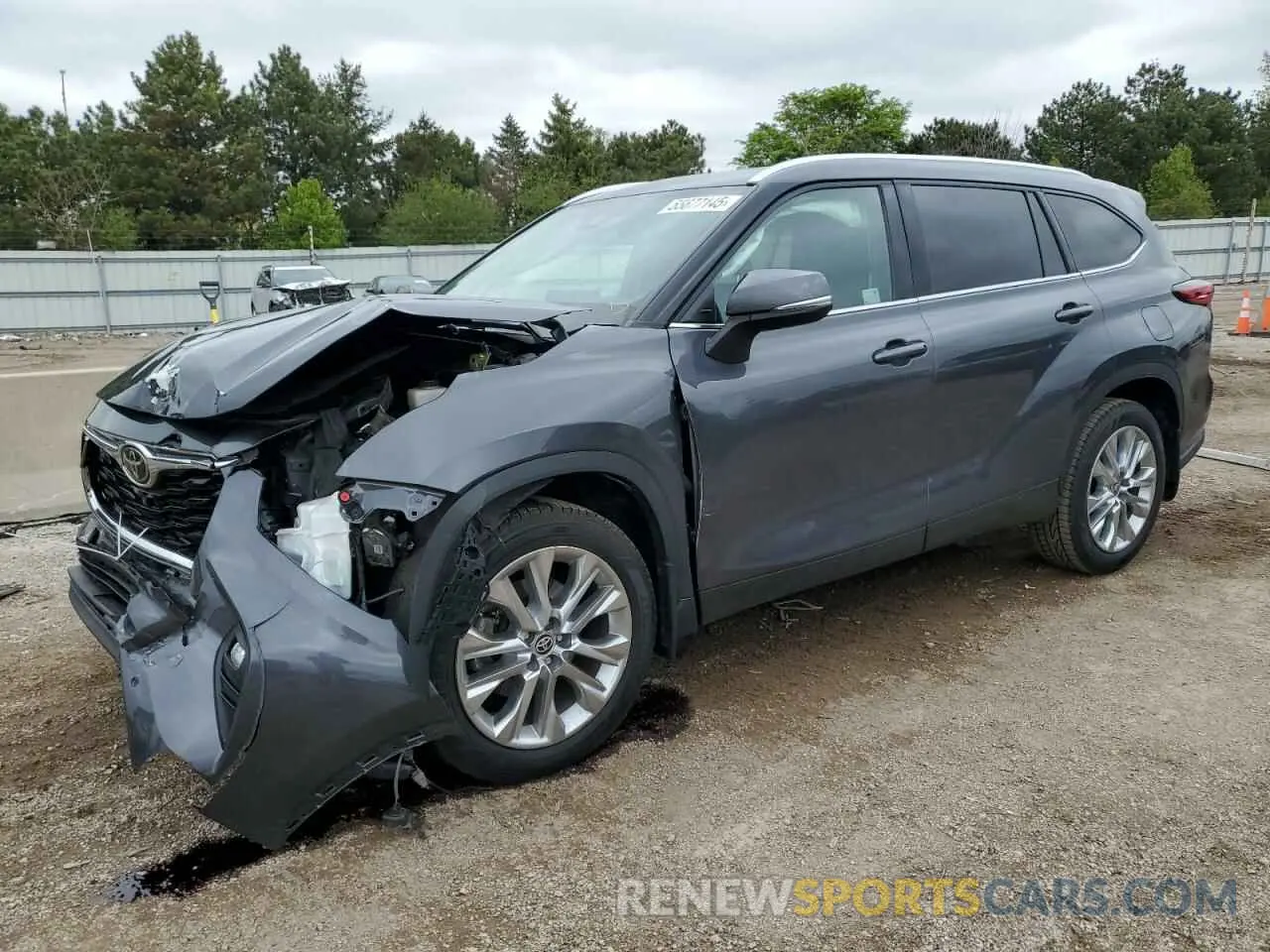 1 Photograph of a damaged car 5TDDZRBH1MS524470 TOYOTA HIGHLANDER 2021